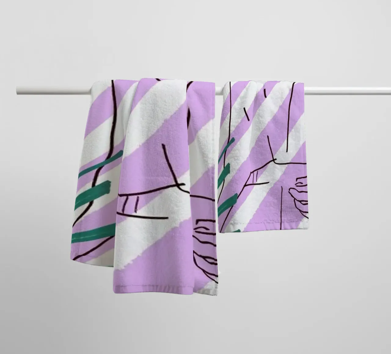 Purple Handtuch von Liga Kitchen