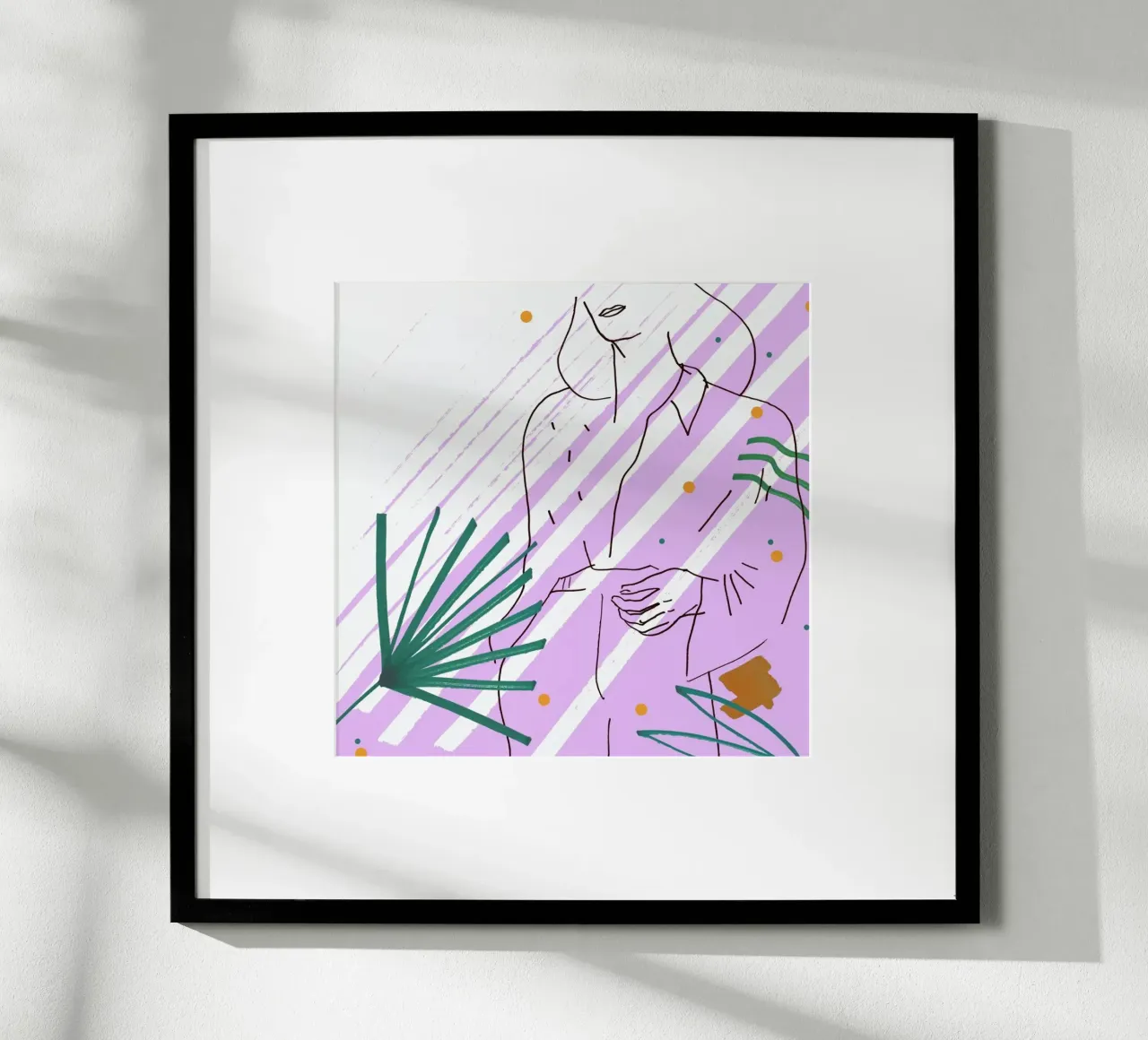 Purple poster con telaio in alluminio da Liga Kitchen