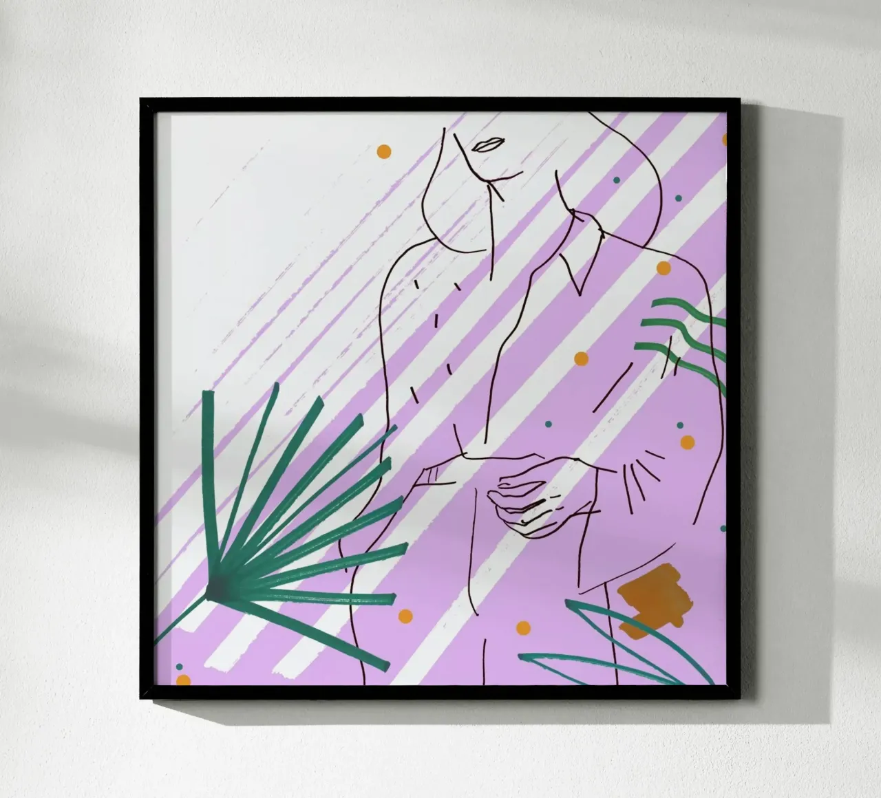 Purple poster con telaio in alluminio da Liga Kitchen