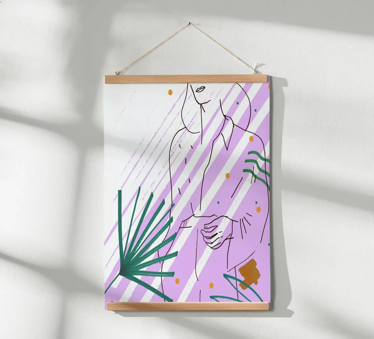 Purple poster con telaio in alluminio da Liga Kitchen