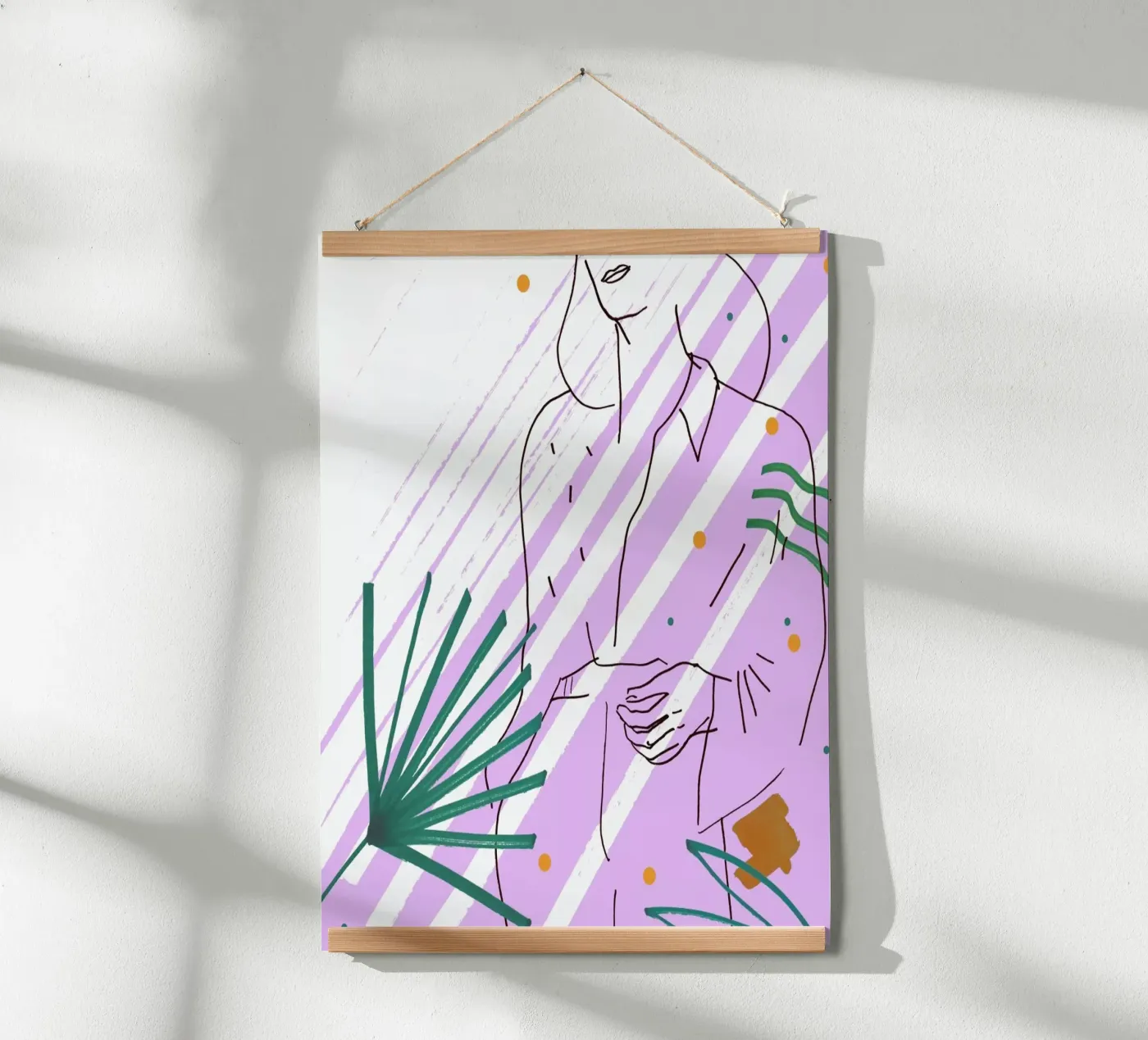 Purple poster by Liga Kitchen