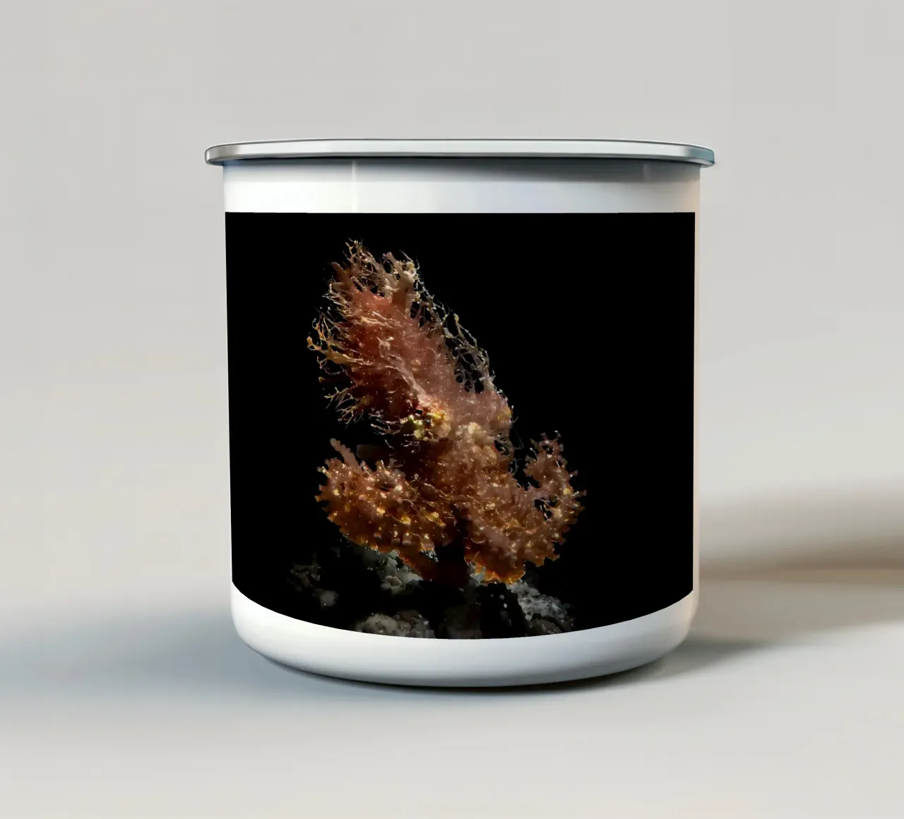 Deep sea divers and scuba divers enamel mug by Eames