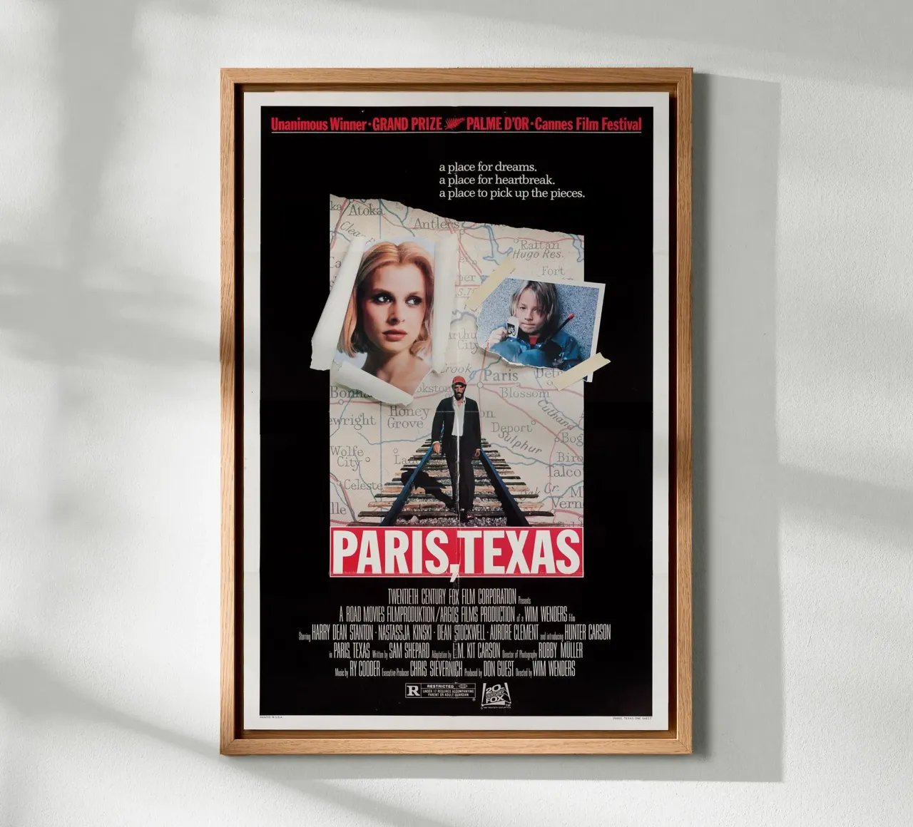 Paris, Texas - Isolation & Redemption canvas by Attaboy Dsgn