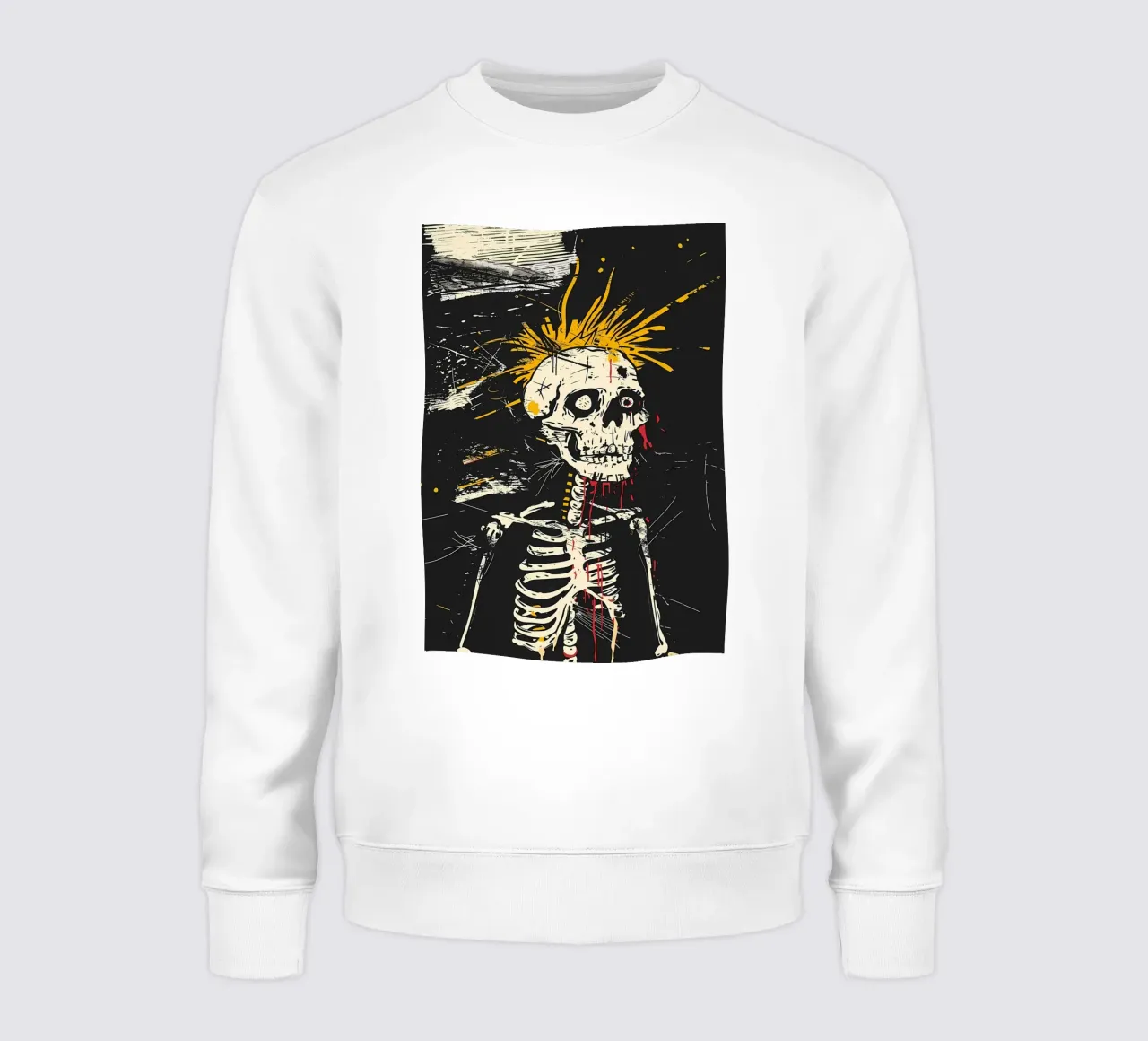 Esqueleto calavera punk sudadera de Caeson