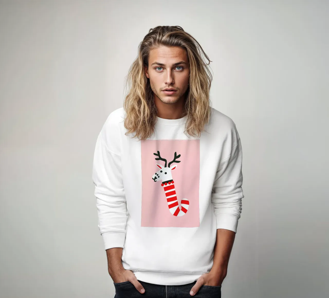 Peppermint Deer felpa da Mariery Young