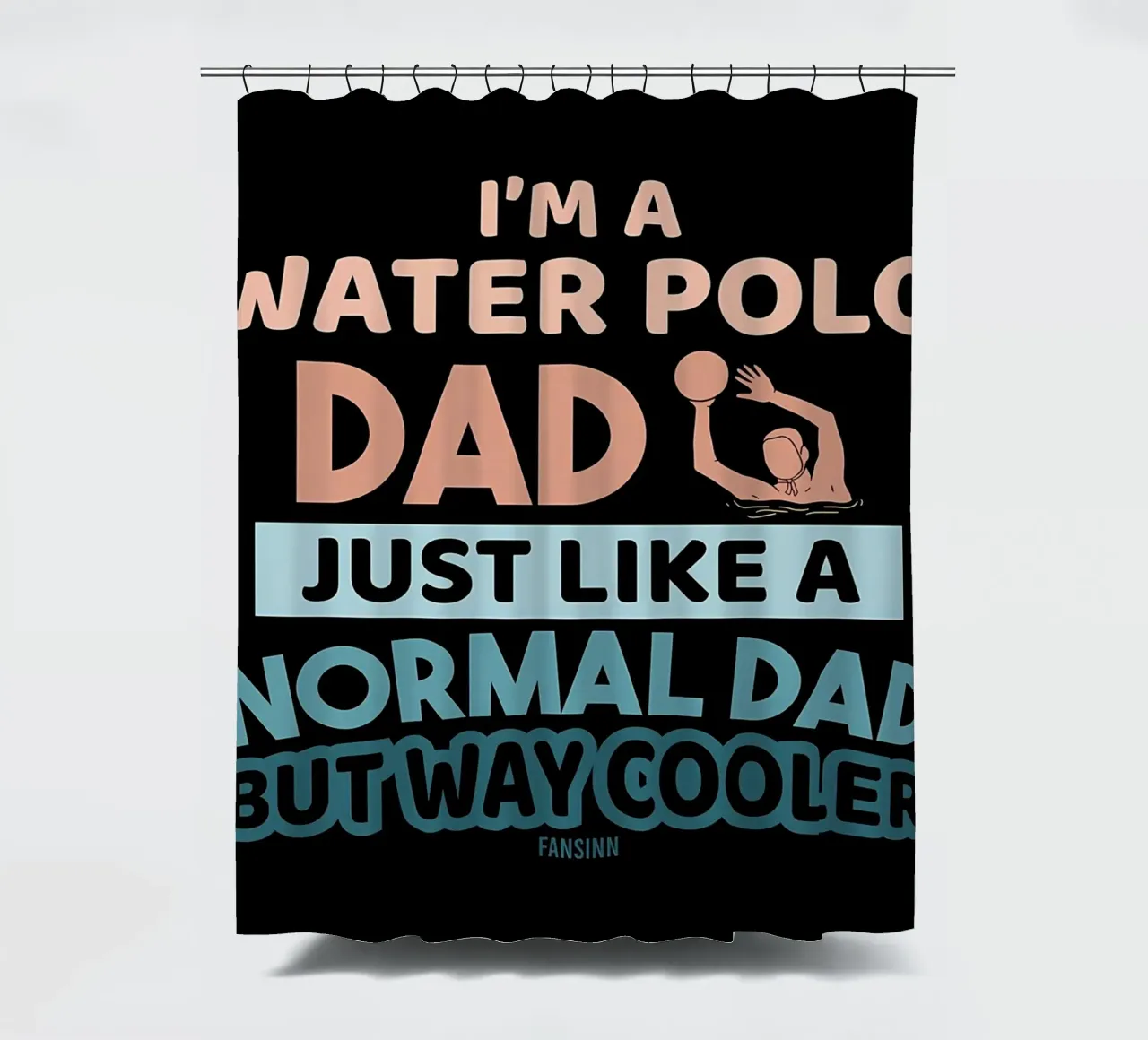 Water Polo shower curtain by Stylianos