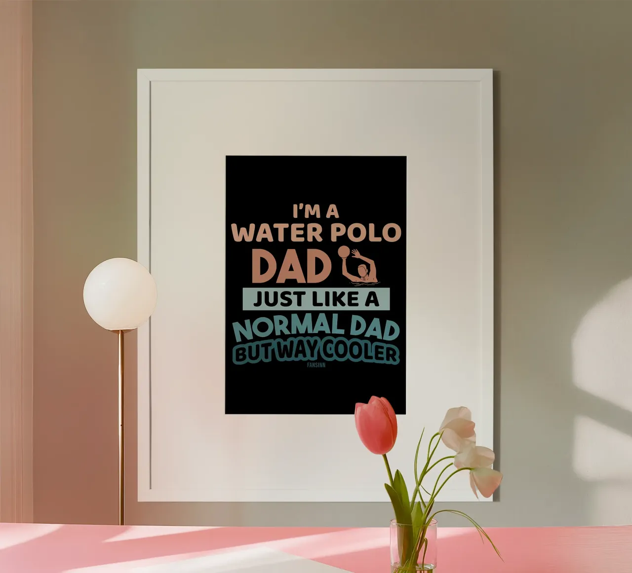 Pallanuoto poster con telaio in plastica da Stylianos