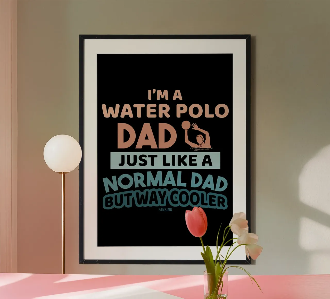 Pallanuoto poster con telaio in plastica da Stylianos