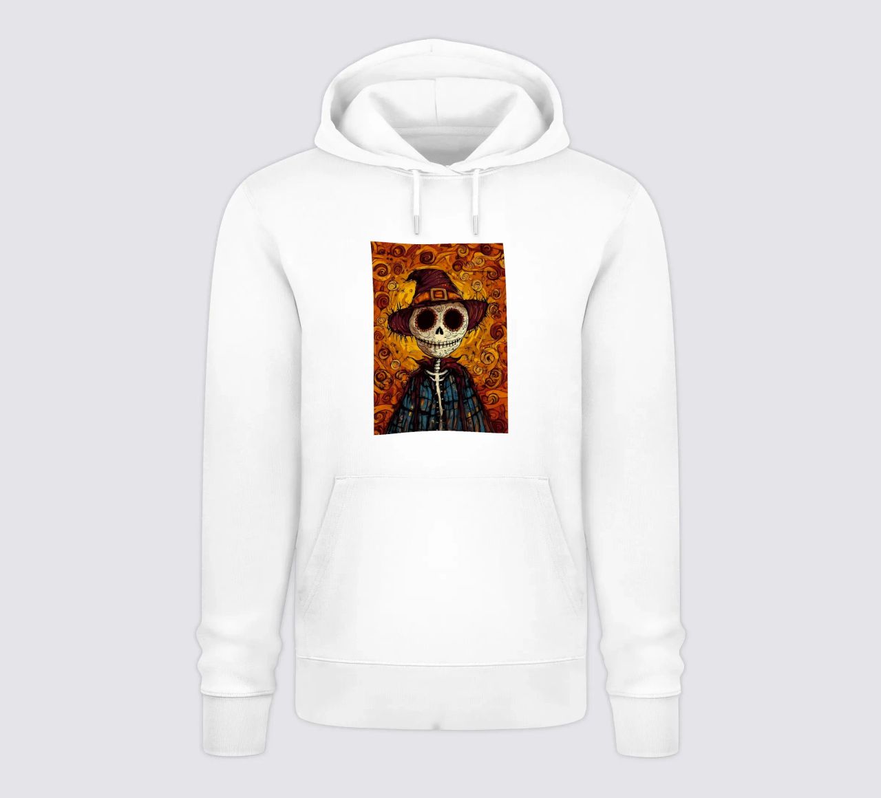 Espantapájaros Día de los Muertos sudadera con capucha de Caeson