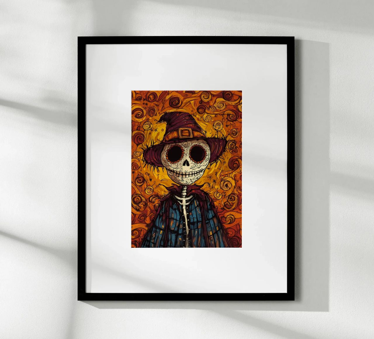 Espantapájaros Día de los Muertos hahnemühle de Caeson