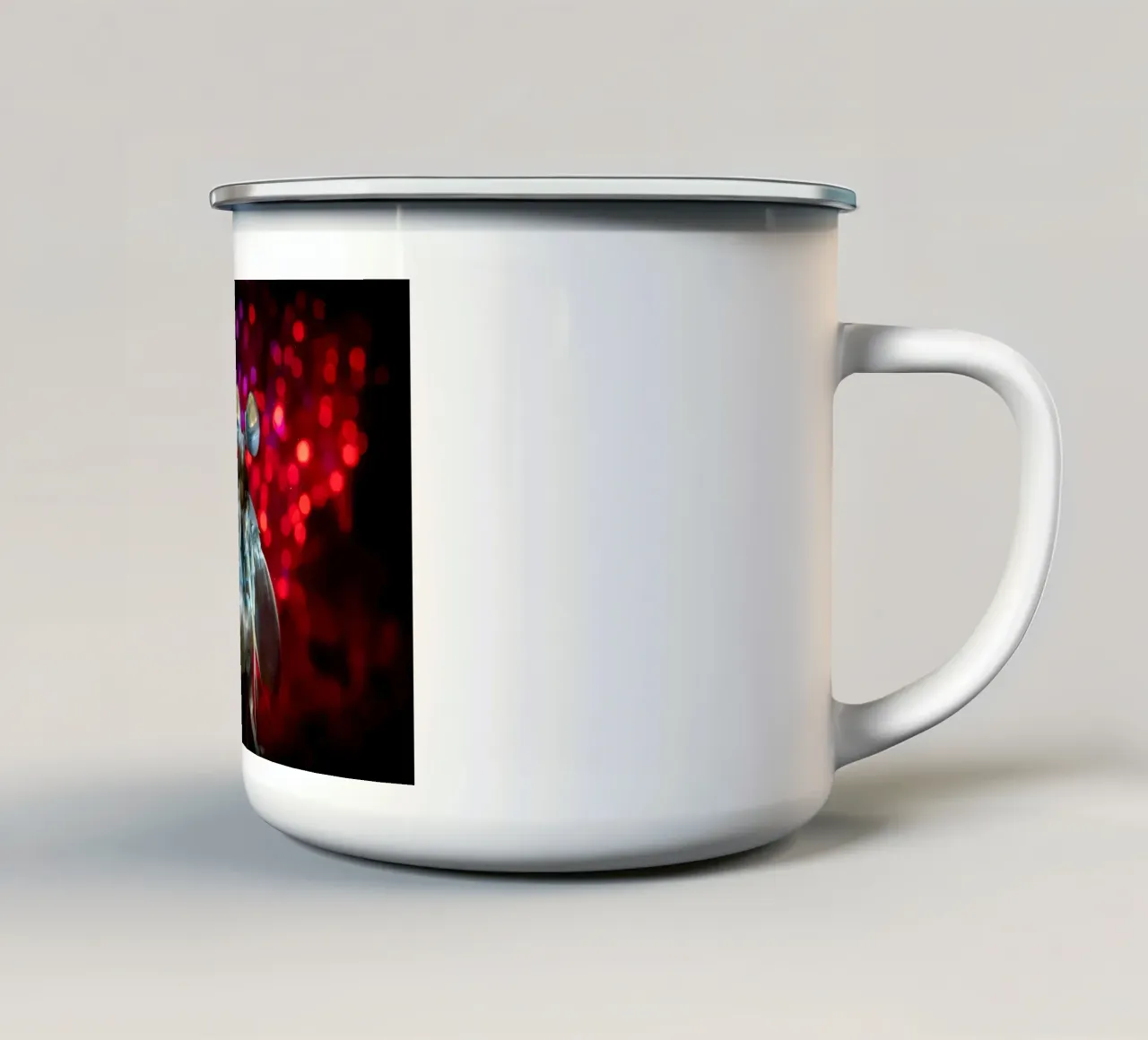 Nero di balena tazza in smalto da Eames