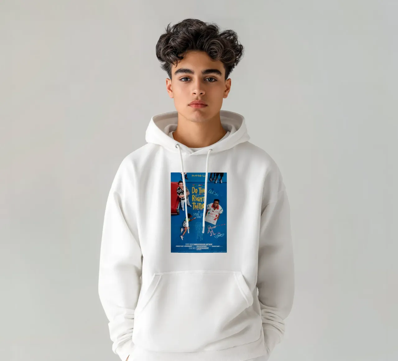Do the Right Thing felpa con cappuccio da Attaboy Dsgn
