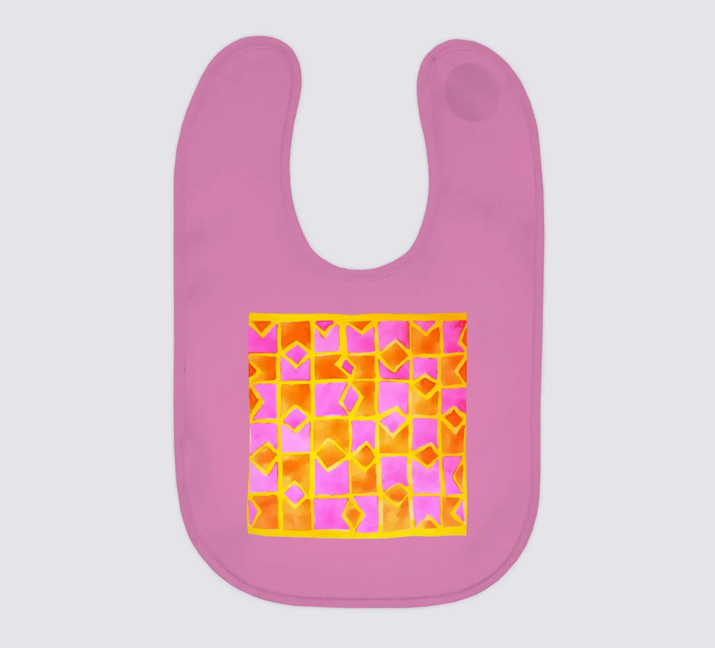 Pink abstract pattern Babylätzchen von Teresa André