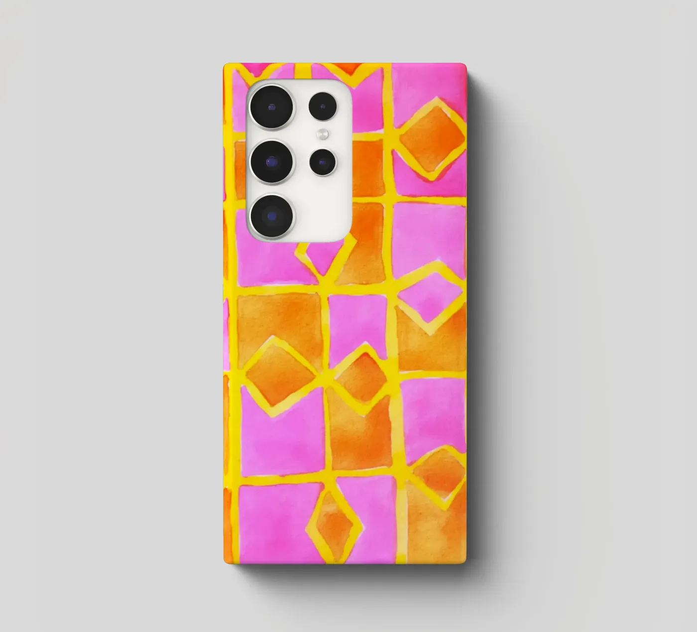 Pink abstract pattern cover samsung da Teresa André