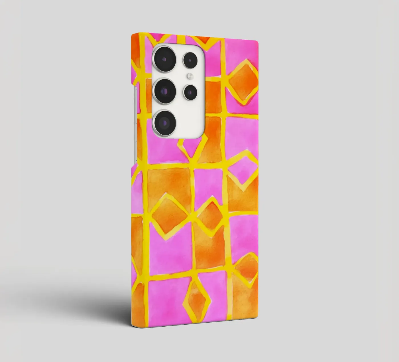 Pink abstract pattern cover samsung da Teresa André