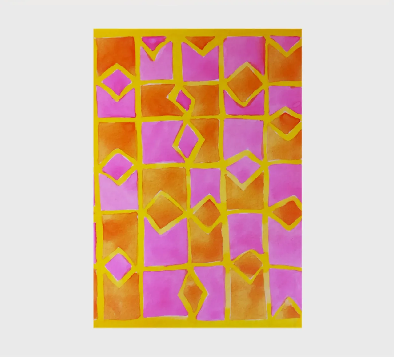 Pink abstract pattern notebook by Teresa André