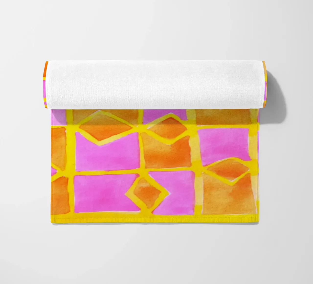 Pink abstract pattern telo mare da Teresa André