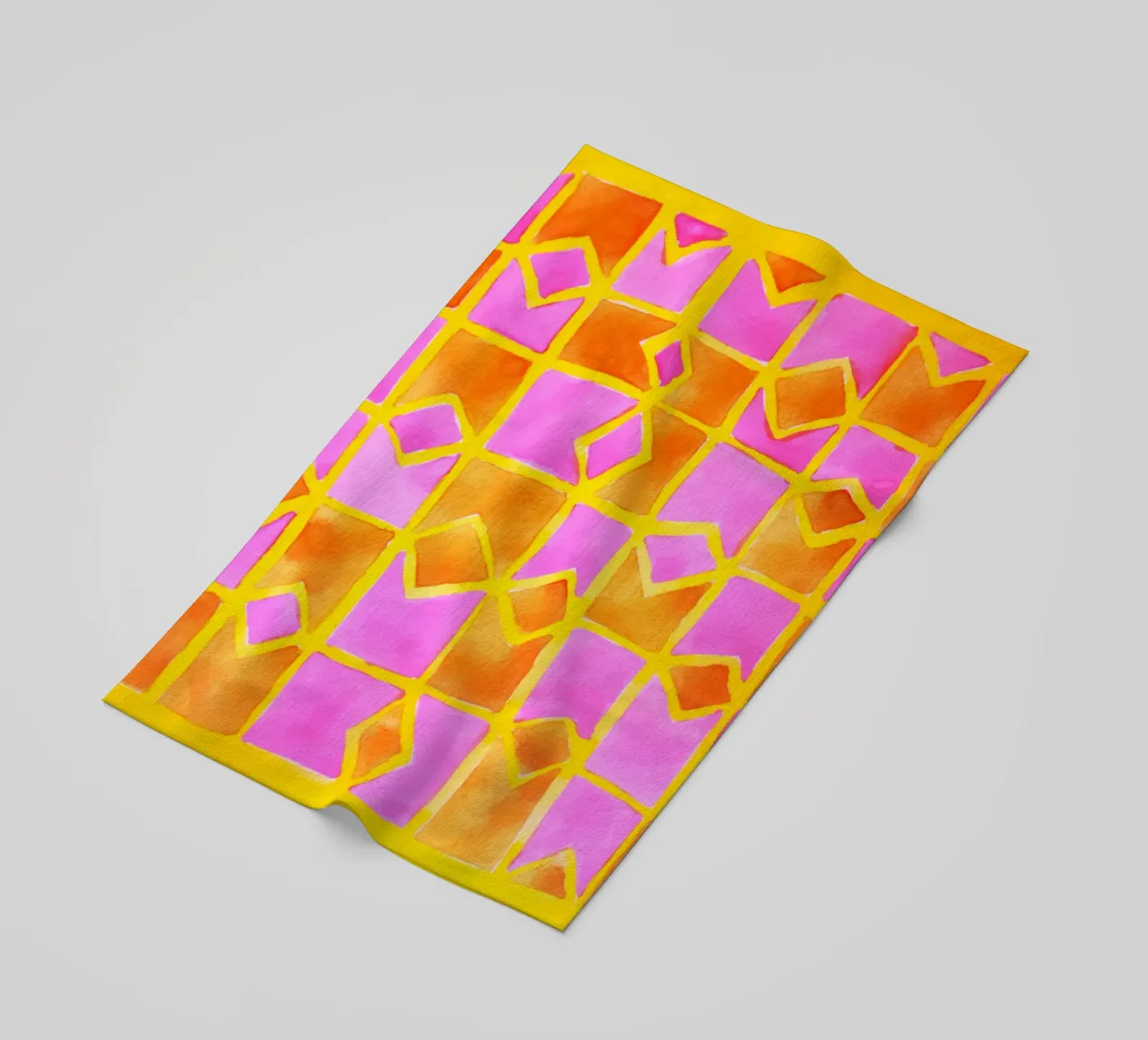 Pink abstract pattern telo mare da Teresa André