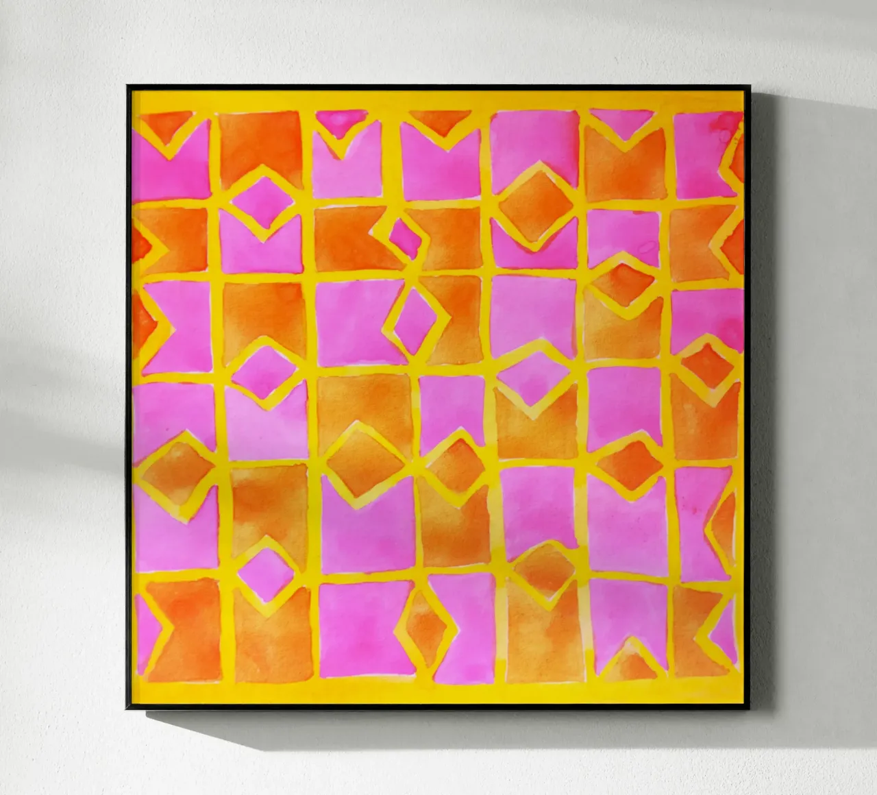 Pink abstract pattern plexiglass da Teresa André