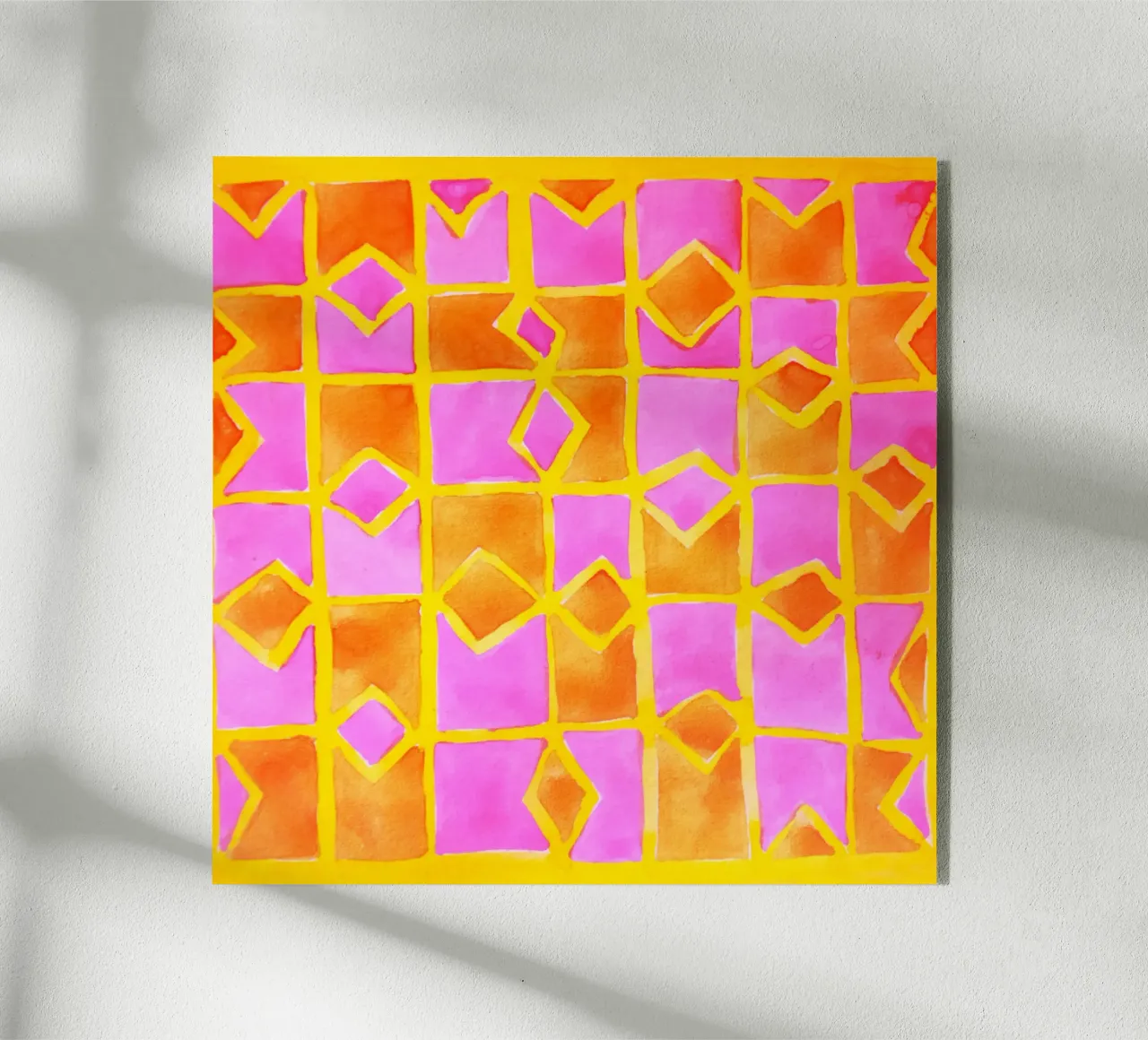 Pink abstract pattern plexiglass da Teresa André