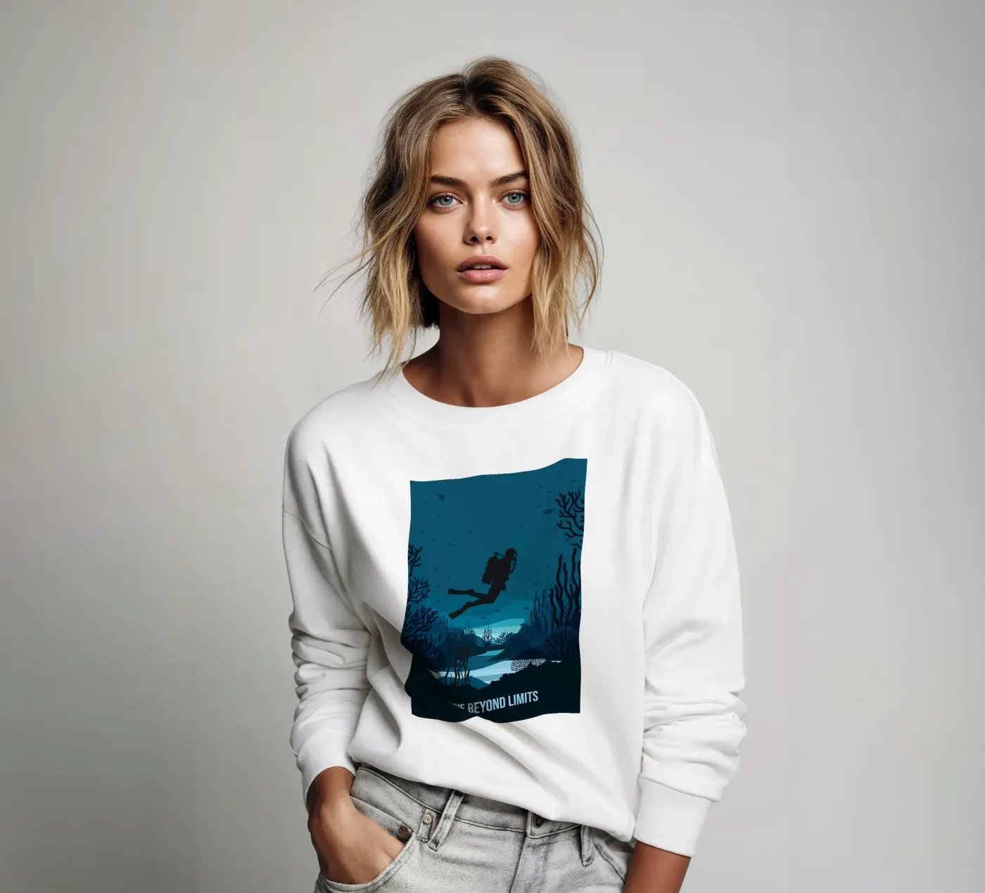 Diving sweatshirt by Eames