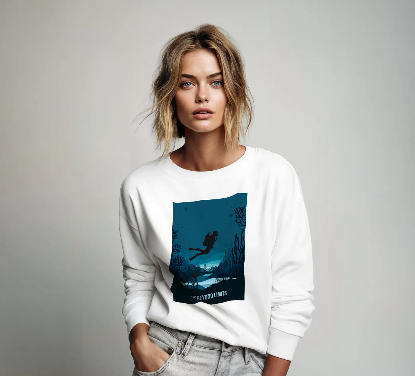 Diving sweatshirt by Eames