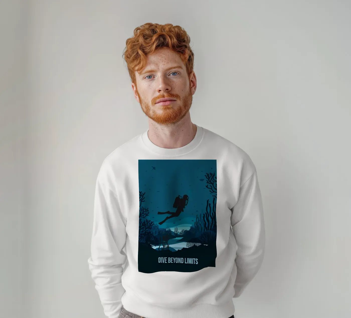 Diving sweatshirt by Eames