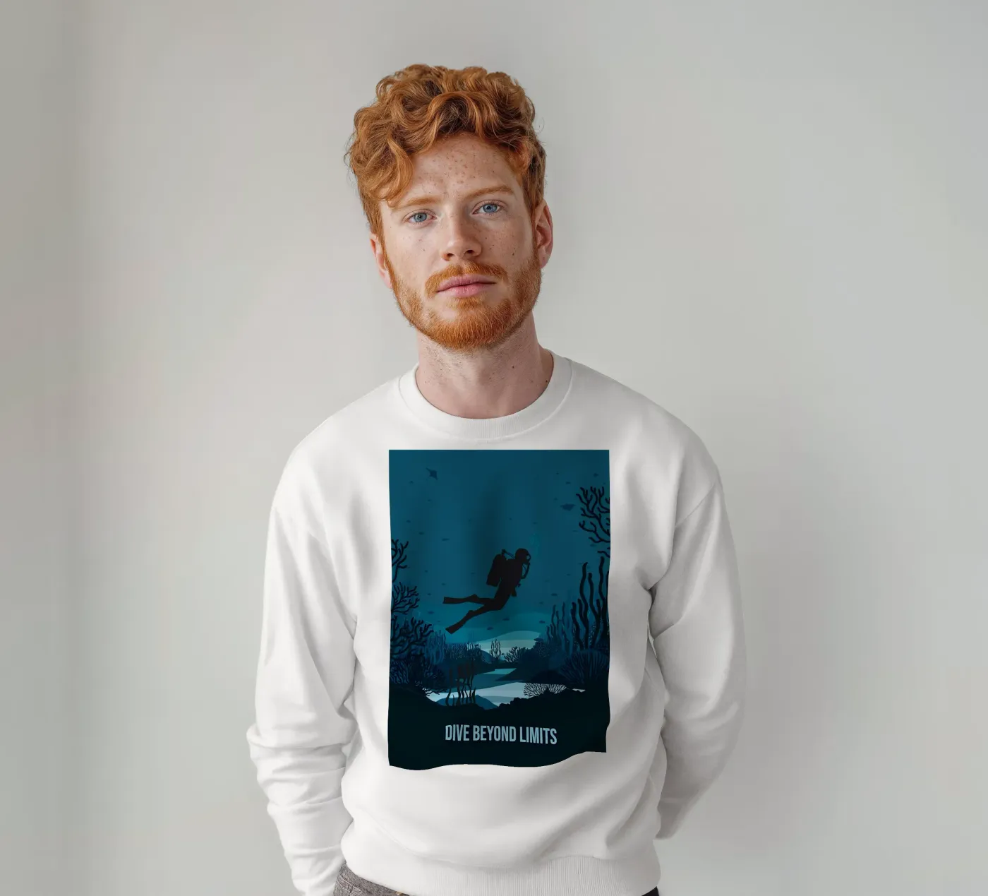 Diving sweatshirt by Eames