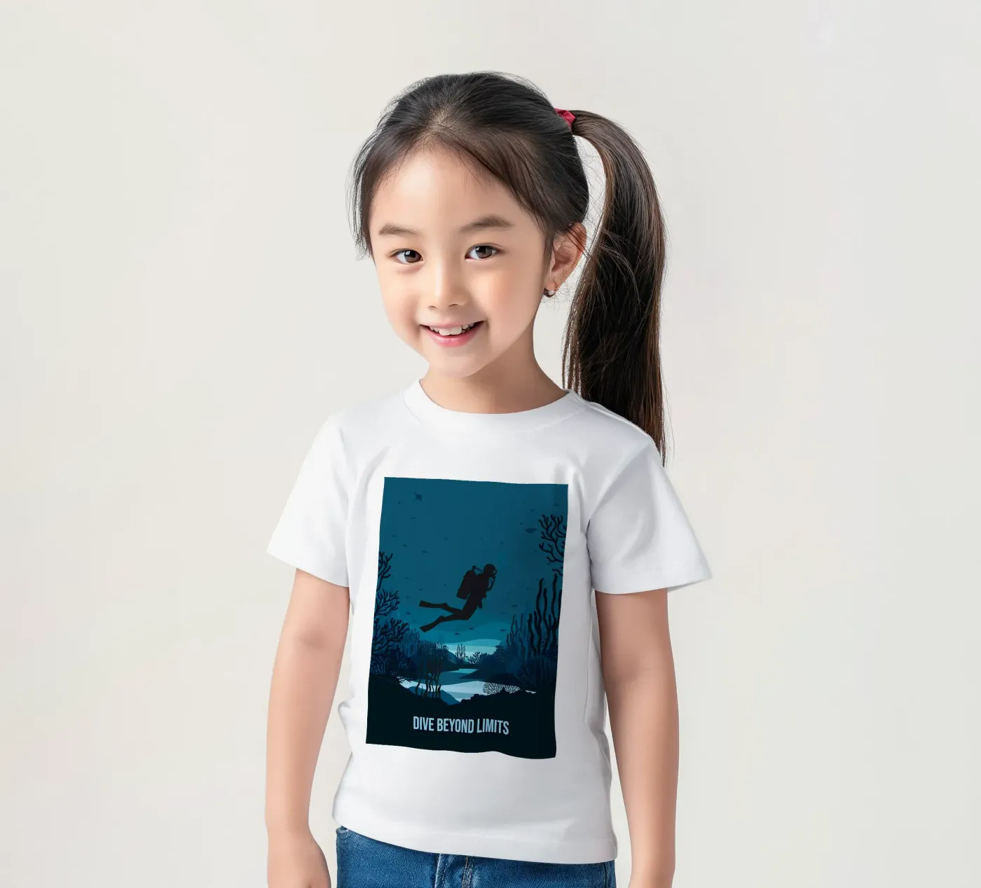 Tauchen Kinder T-Shirt von Eames