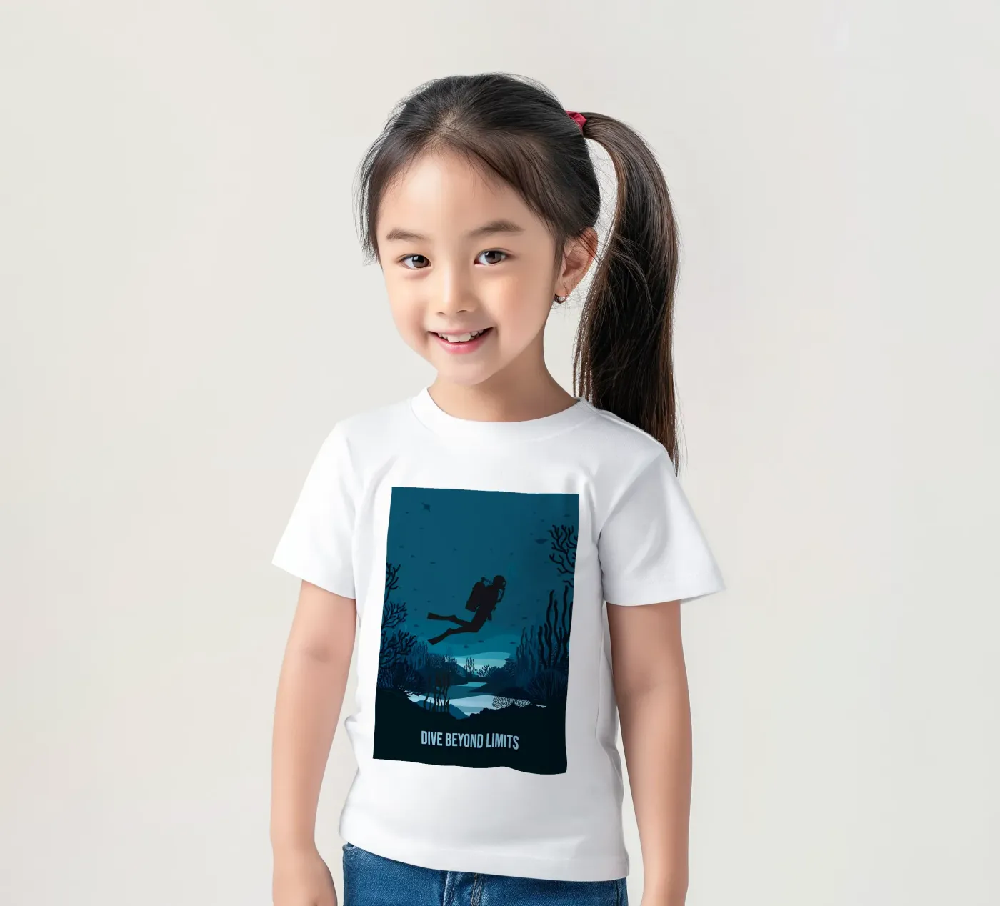Tauchen Kinder T-Shirt von Eames