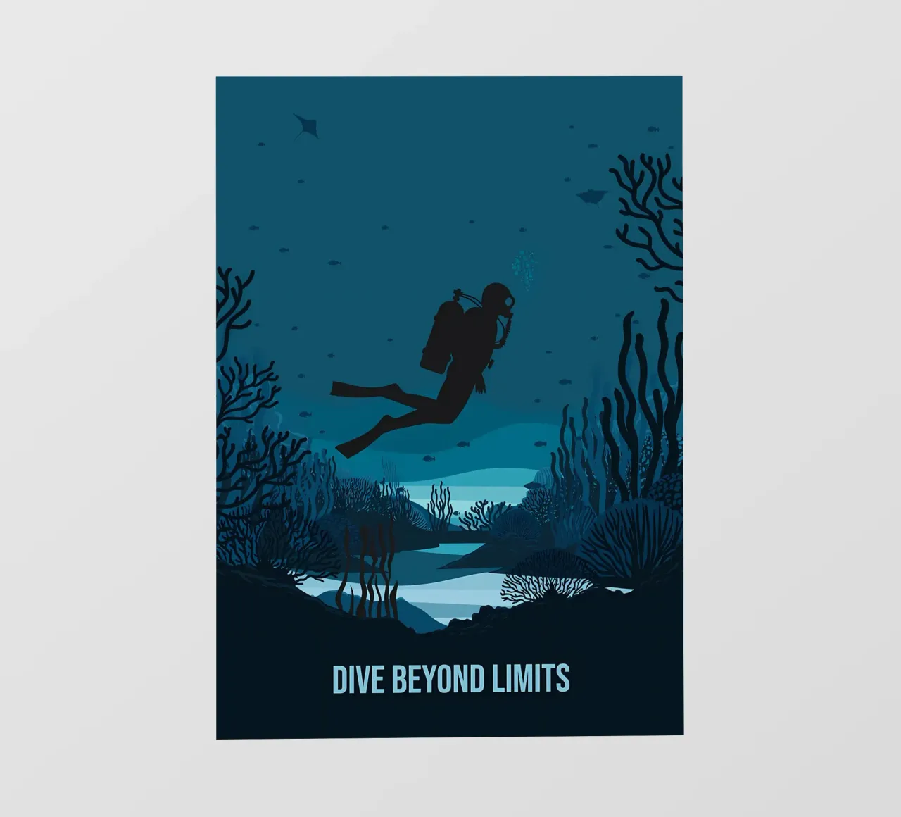 Diving fotobehang van Eames