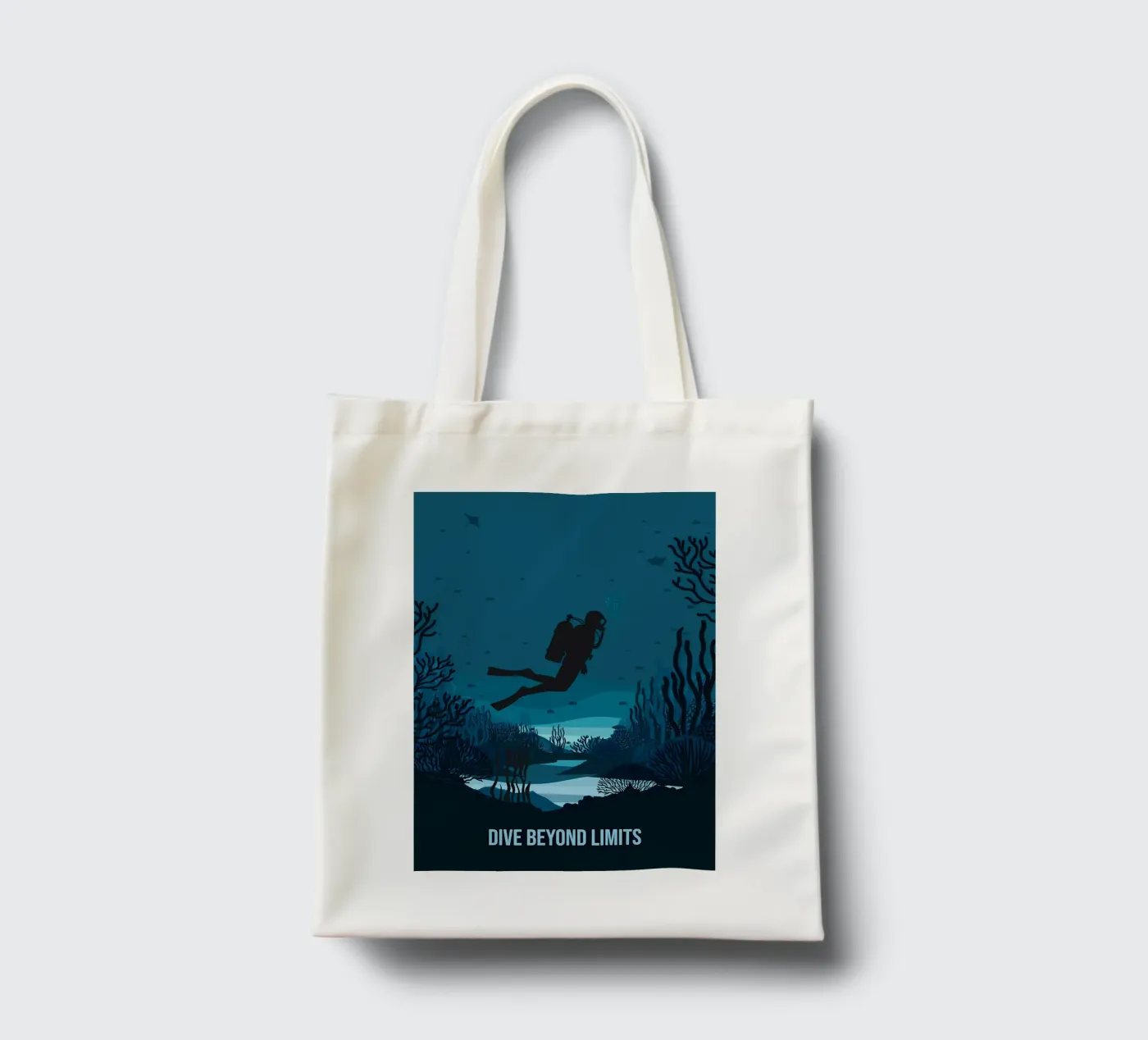 Diving tote bag by Eames