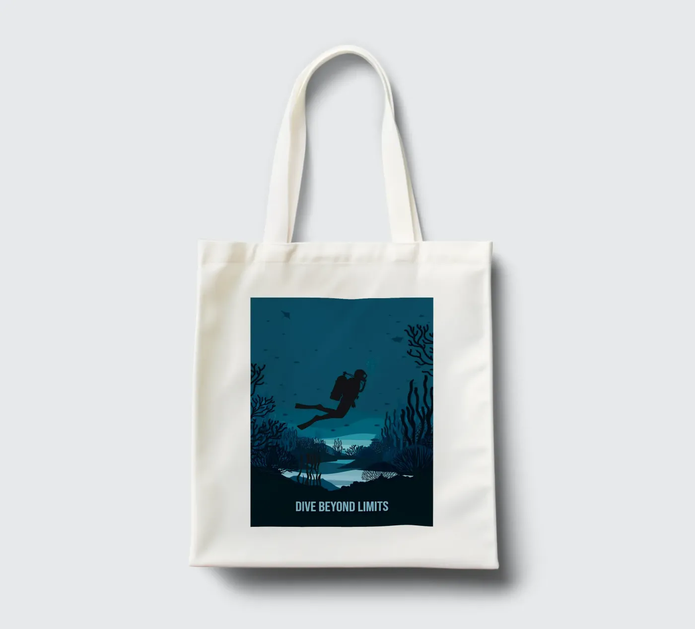 Diving tote bag by Eames