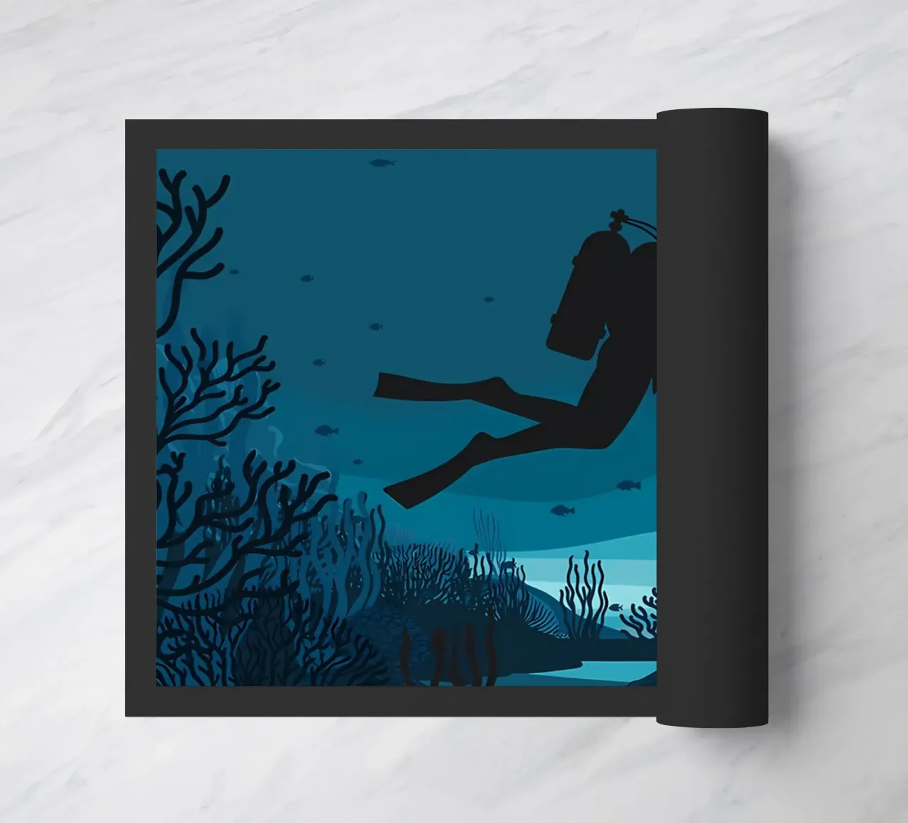 Diving doormat by Eames