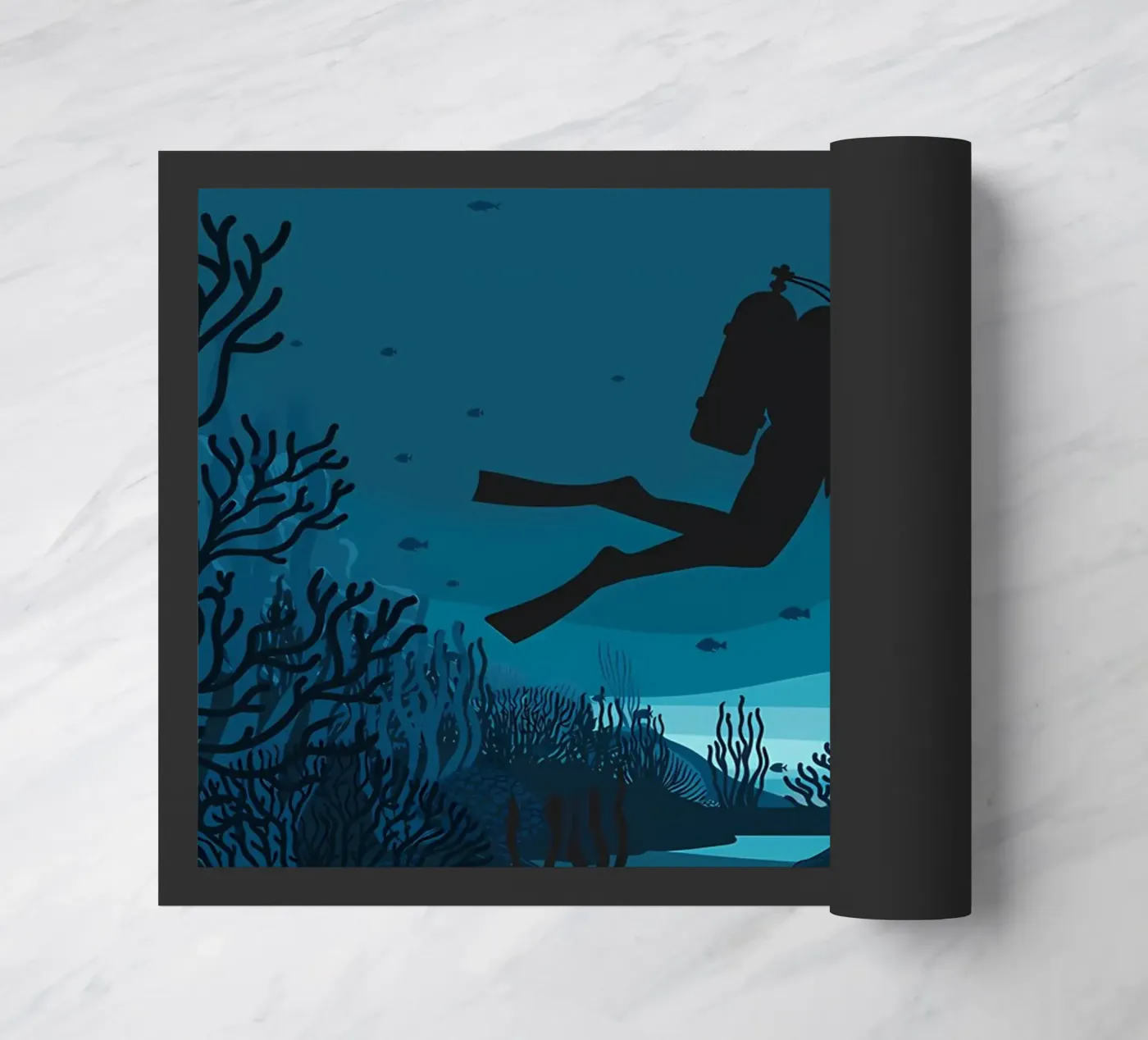 Diving Fußmatte von Eames