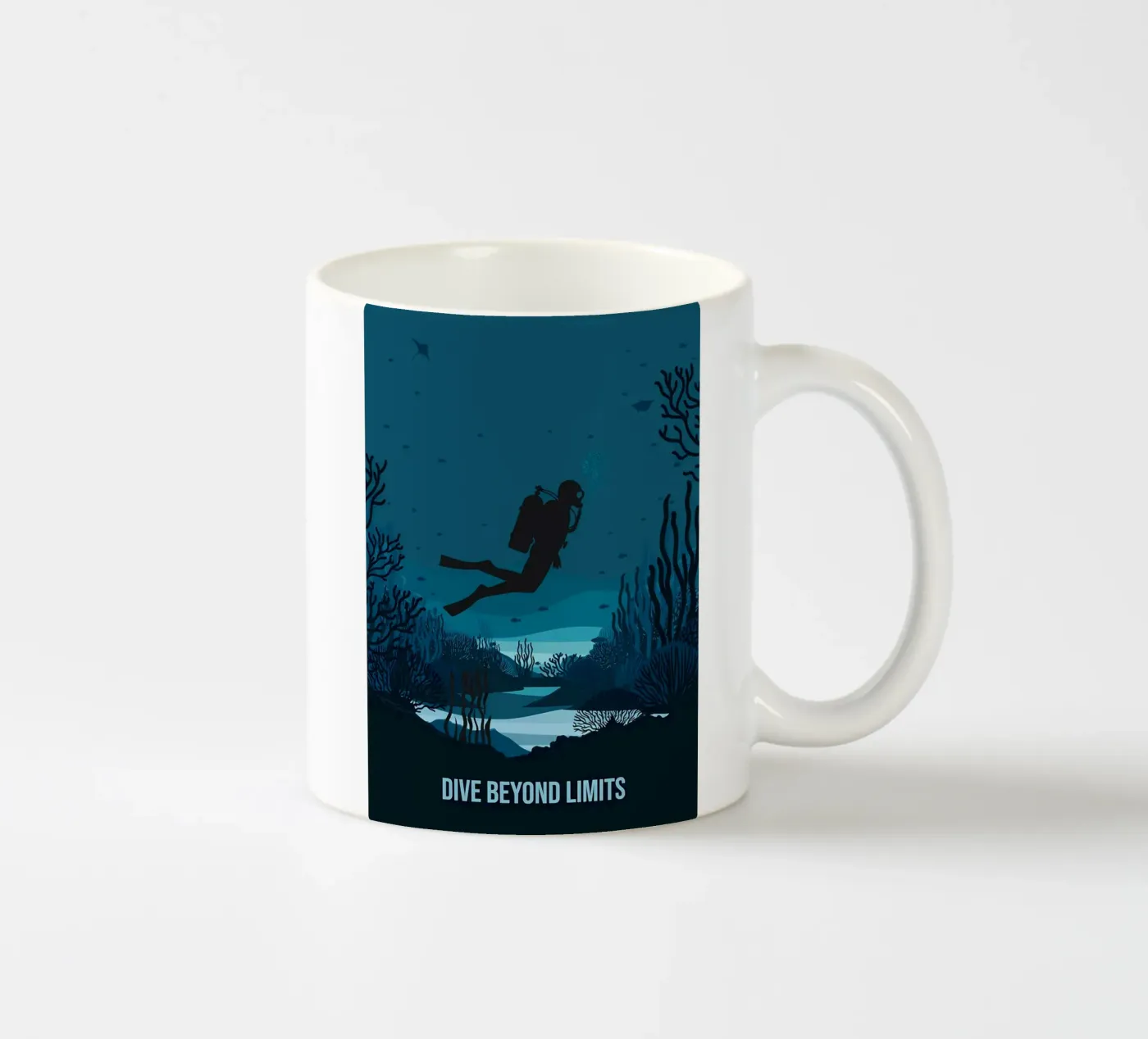Diving ceramic mug by Eames