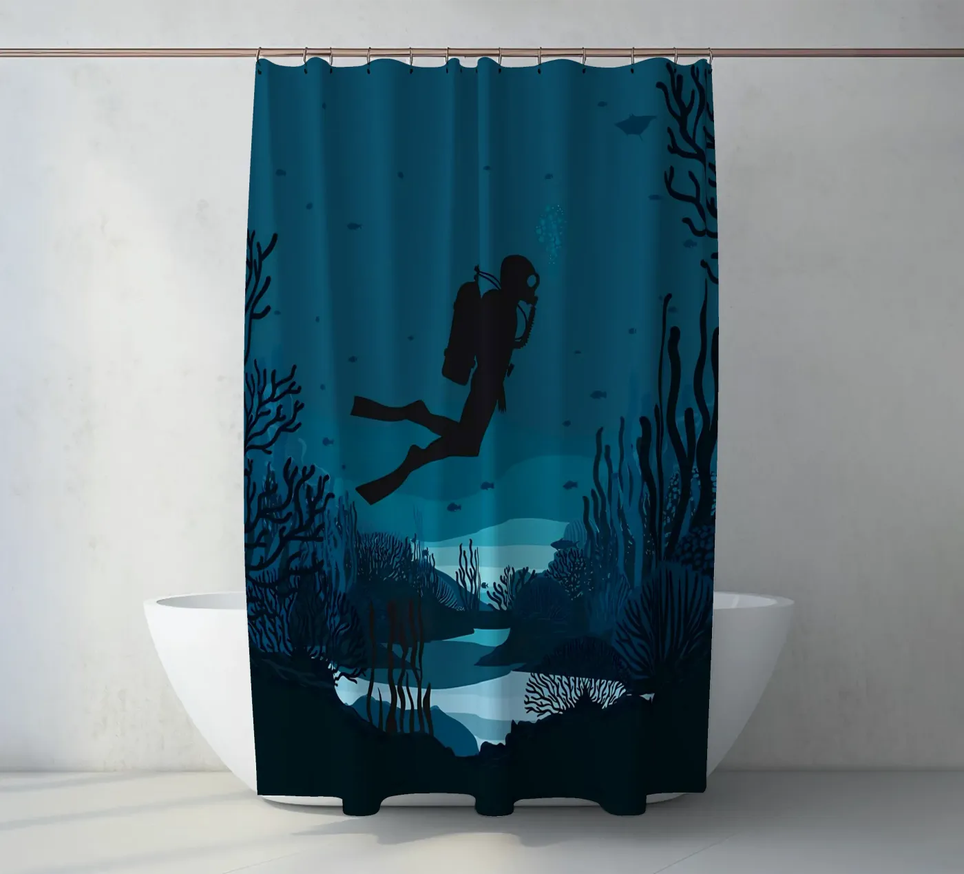 Diving tenda da doccia da Eames