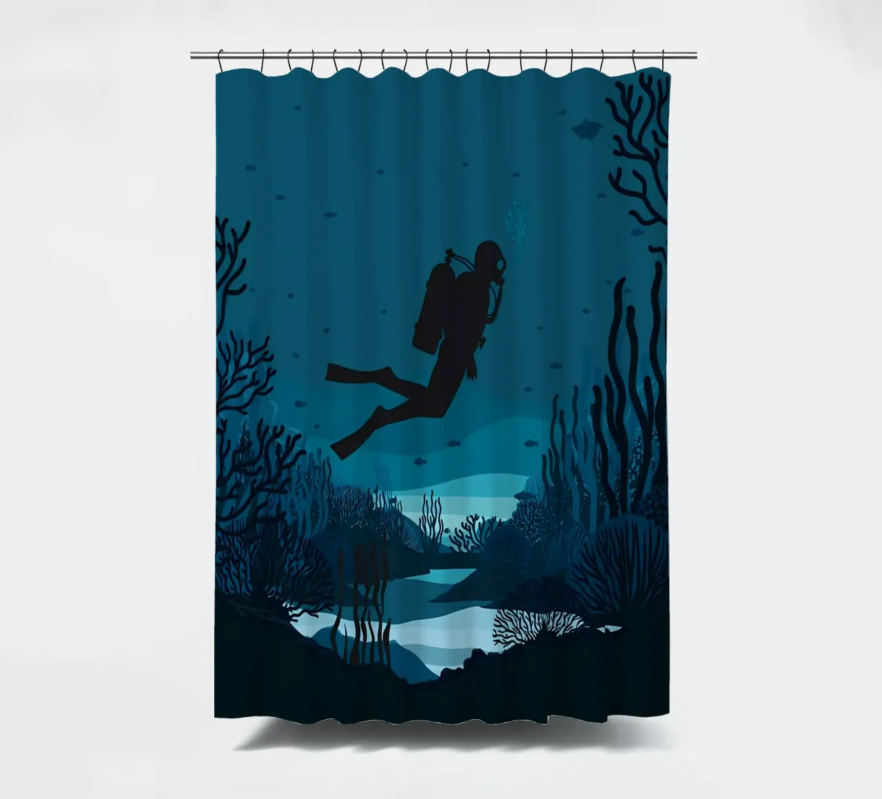 Diving Duschvorhang von Eames