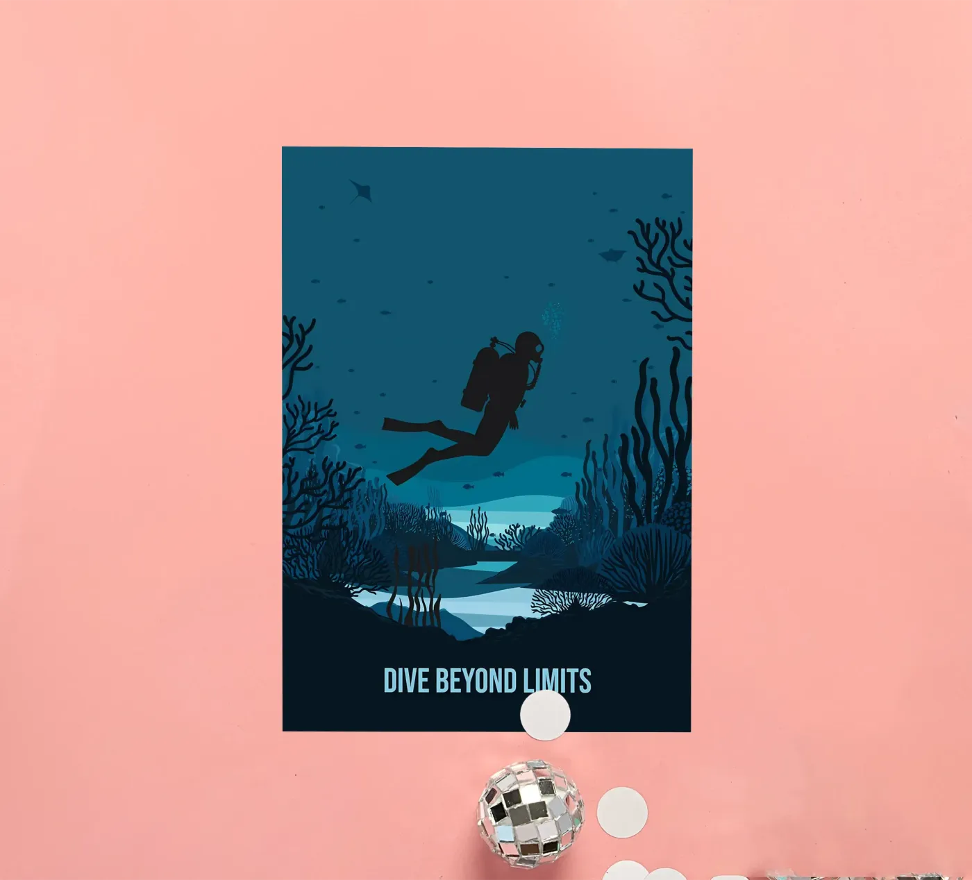 Diving Sticker von Eames