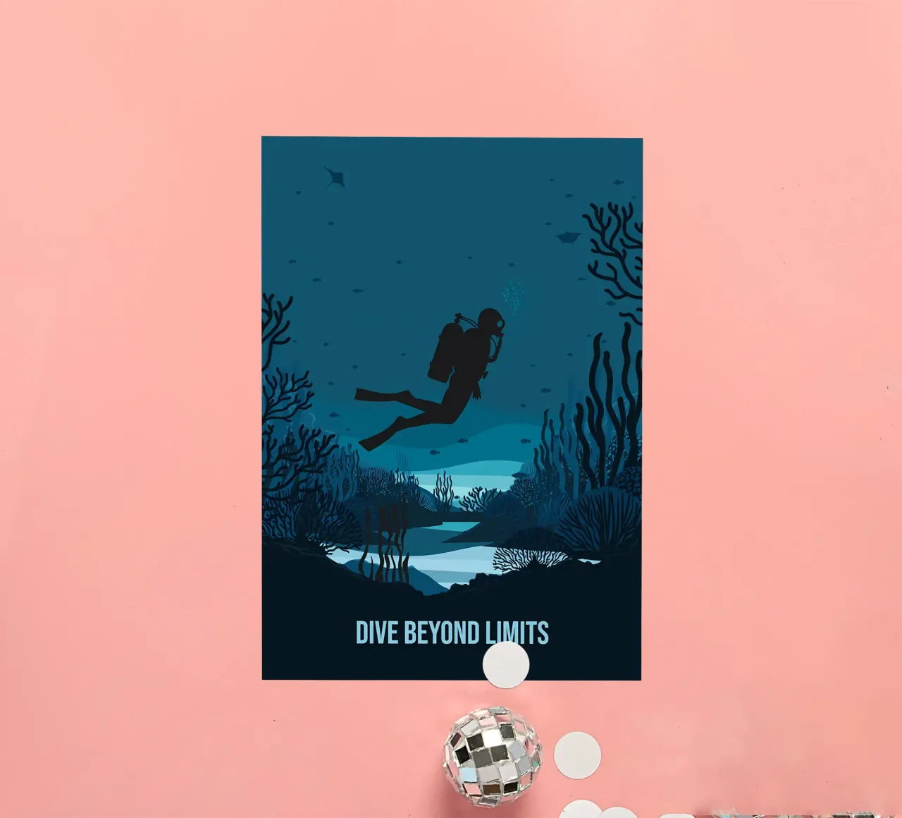 Diving sticker by Eames