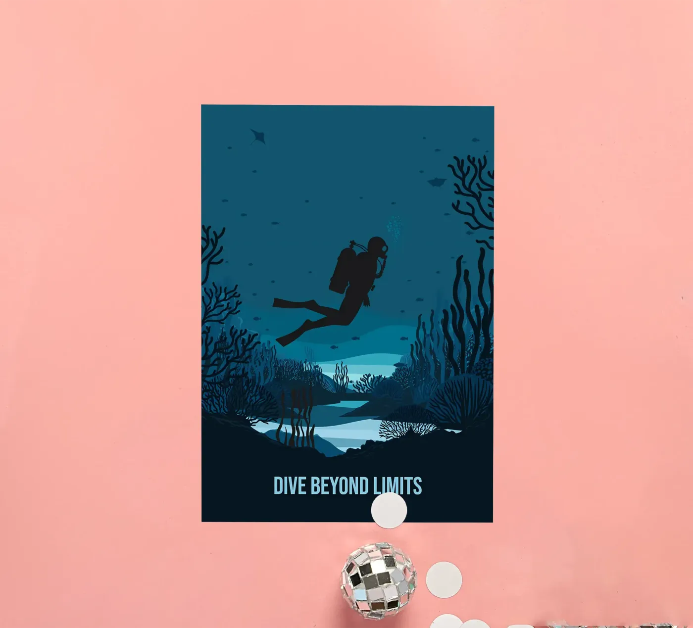 Diving sticker van Eames