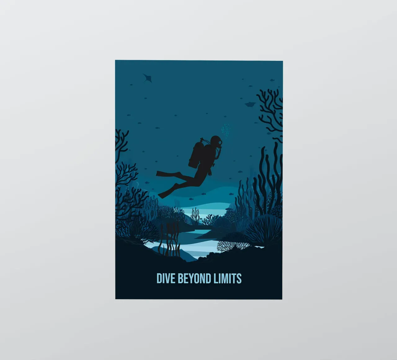 Diving sticker by Eames