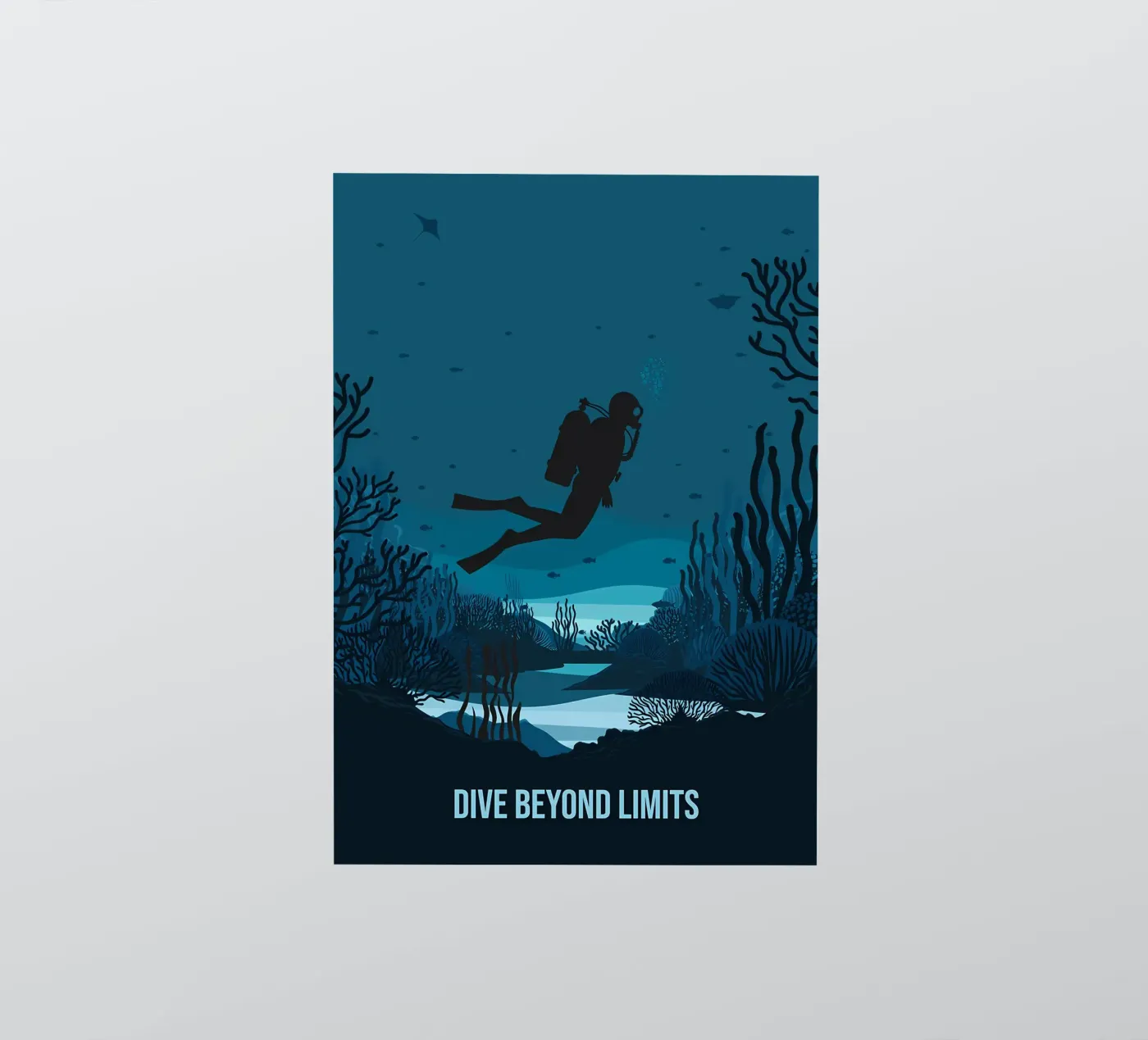 Diving sticker van Eames