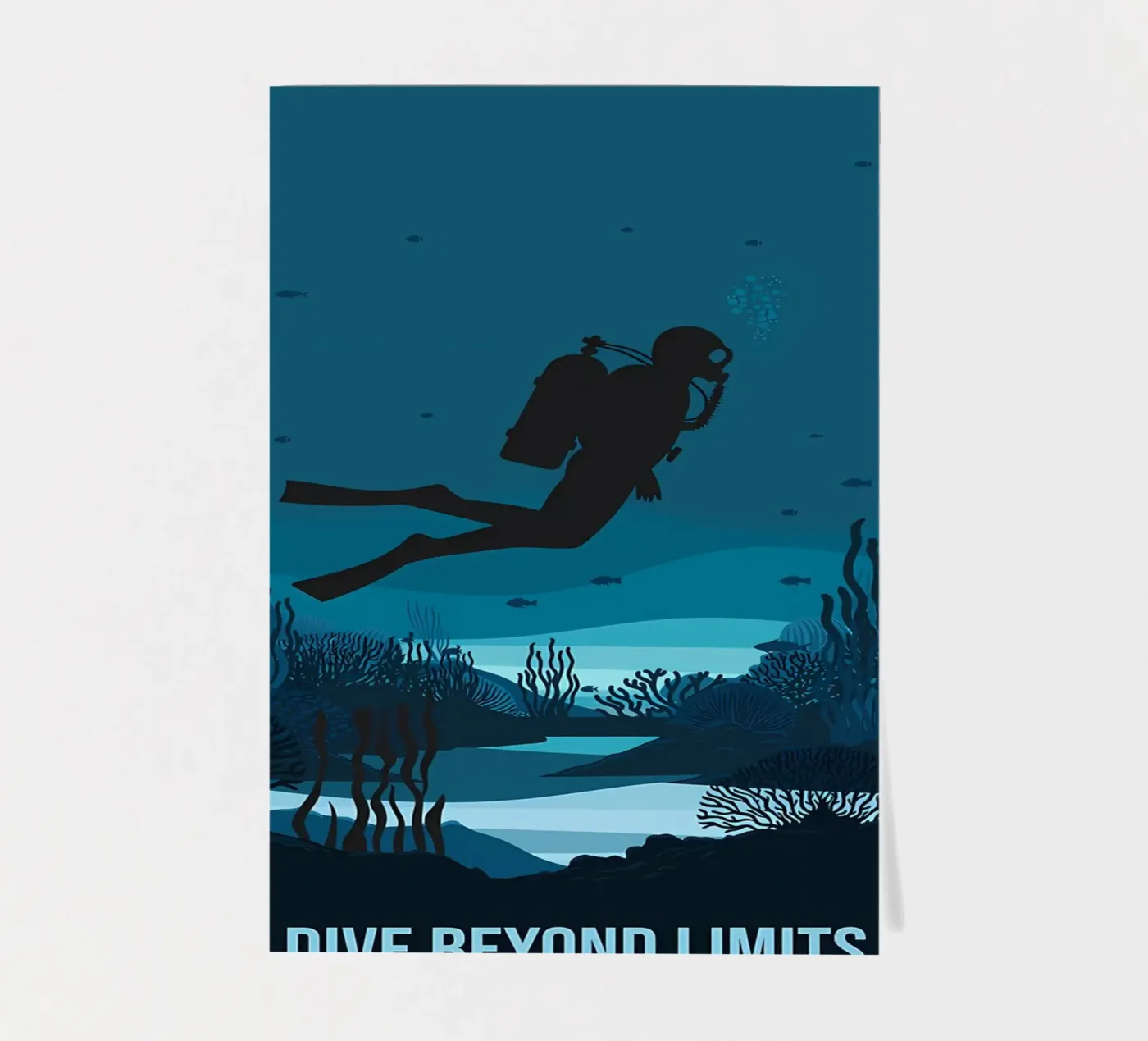 Diving sticker sheet by Eames