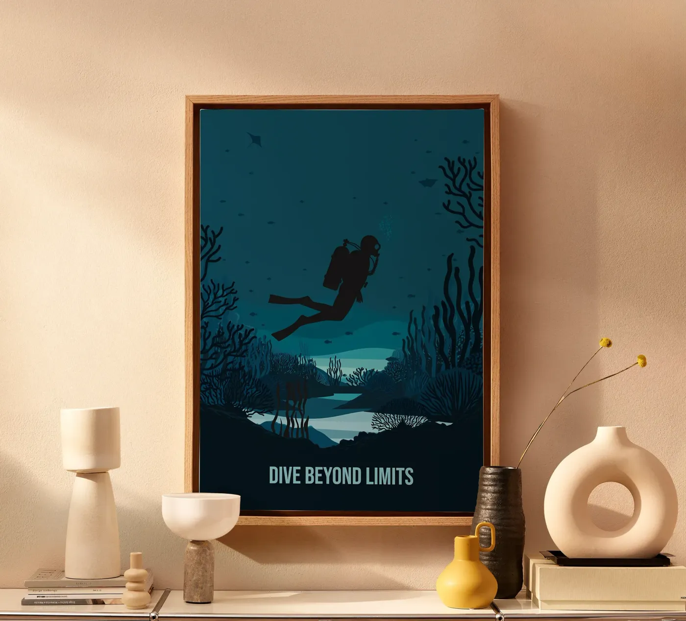 Diving canvas van Eames