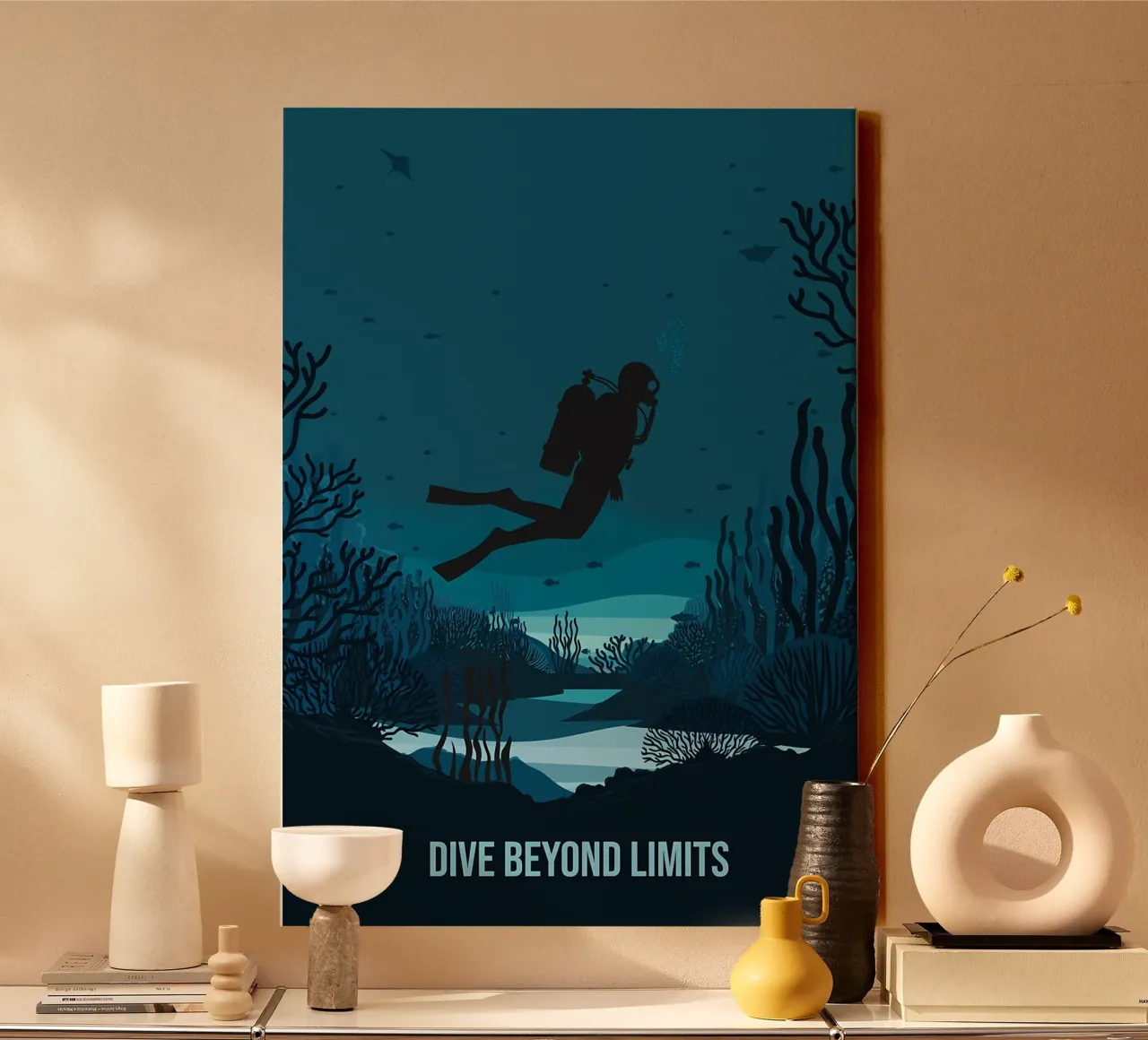 Diving canvas by Eames