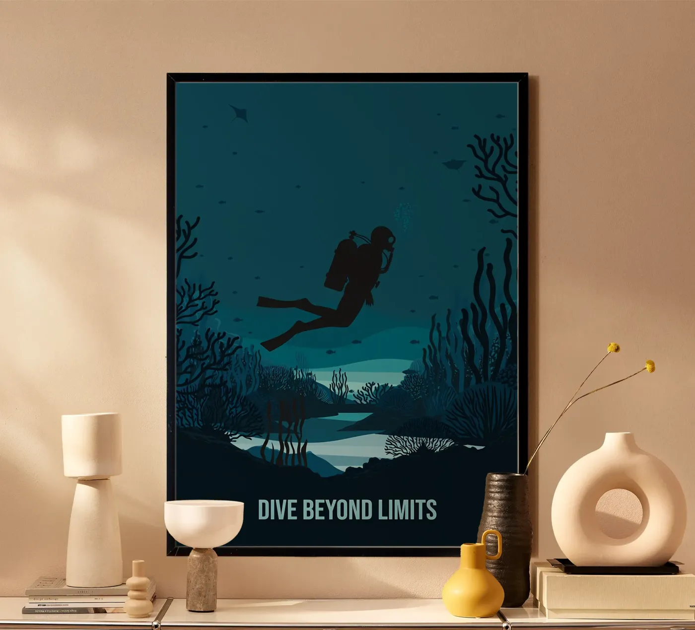 Diving poster by Eames