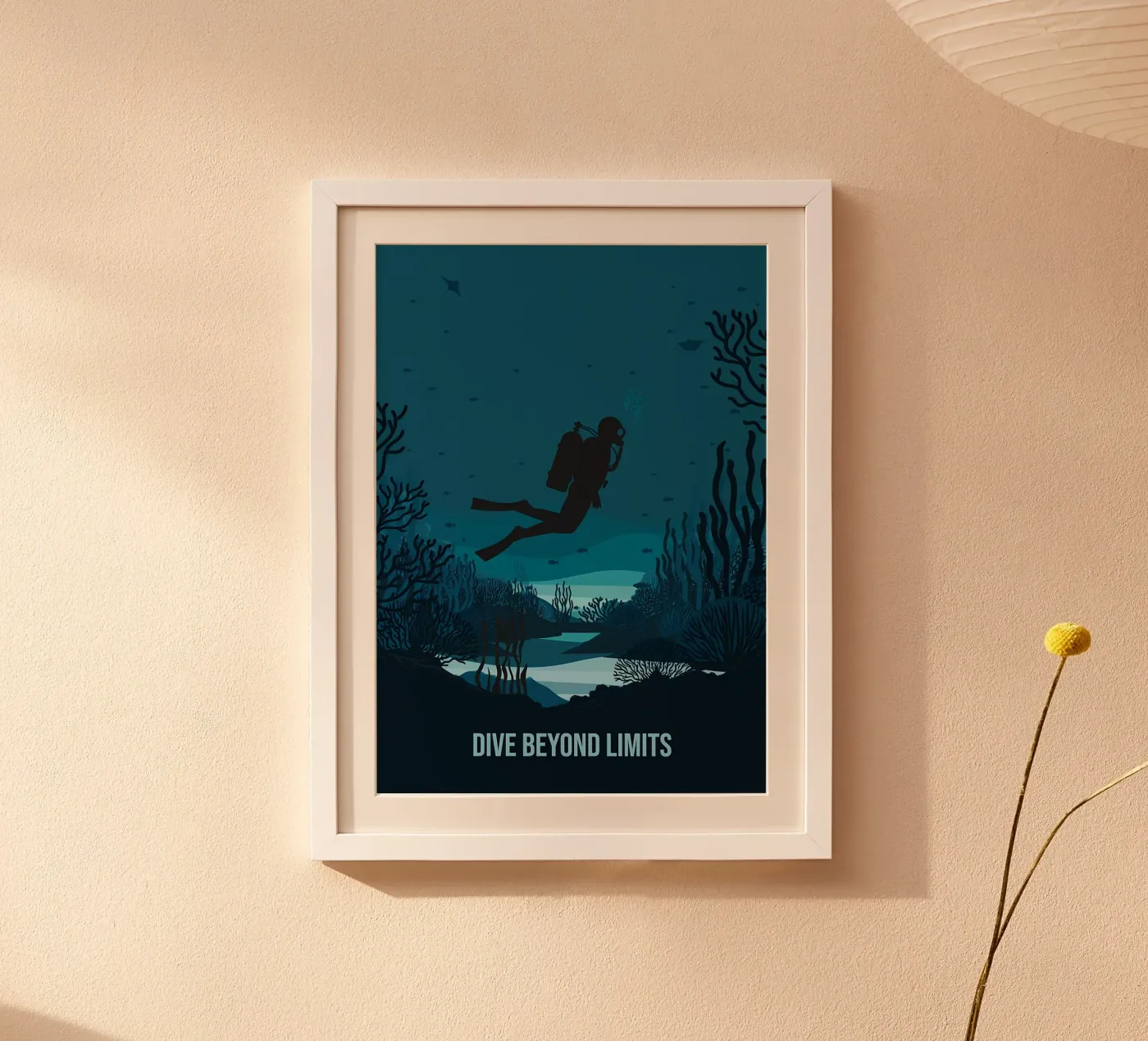 Diving poster by Eames