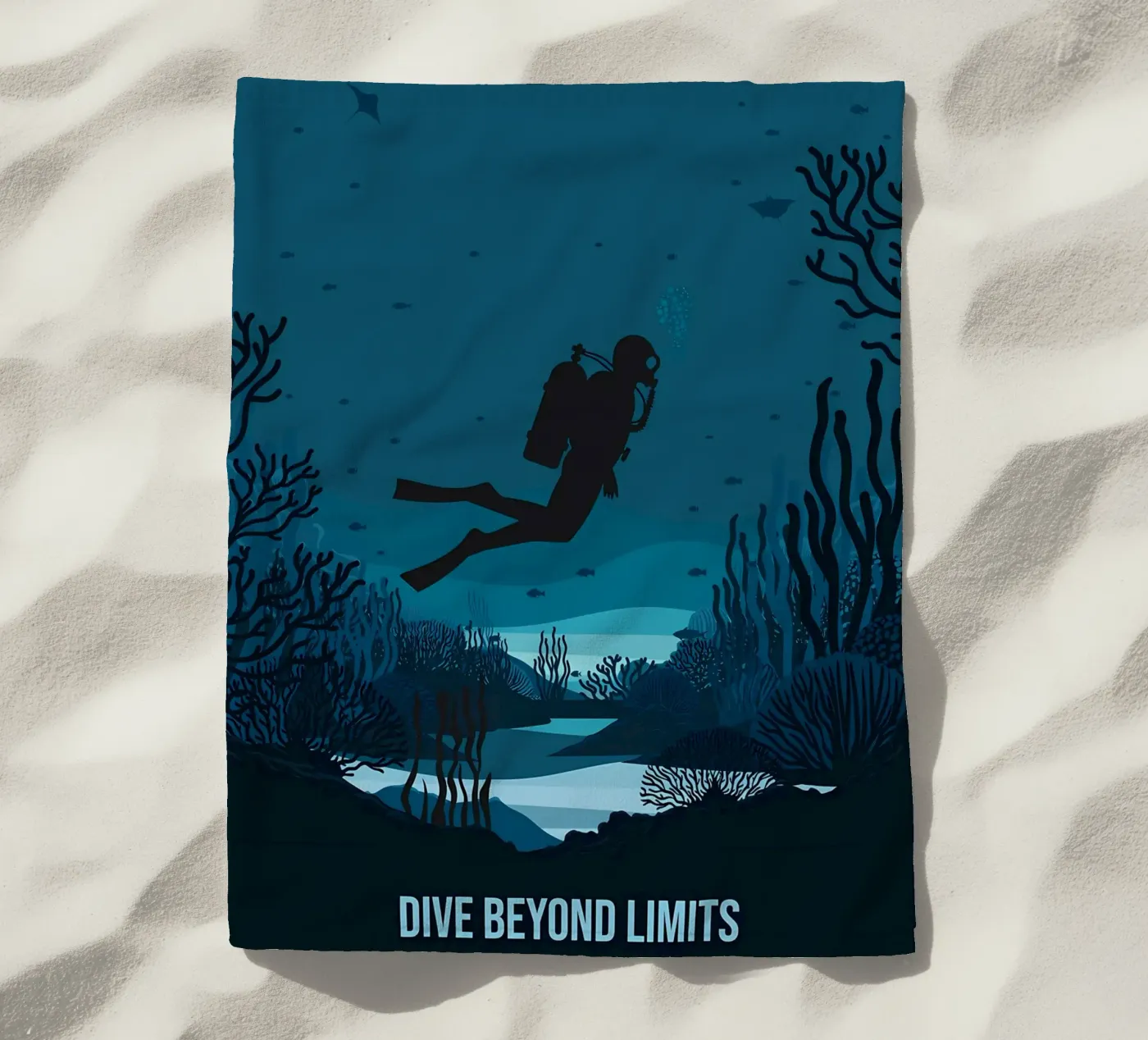 Diving beach towel by Eames