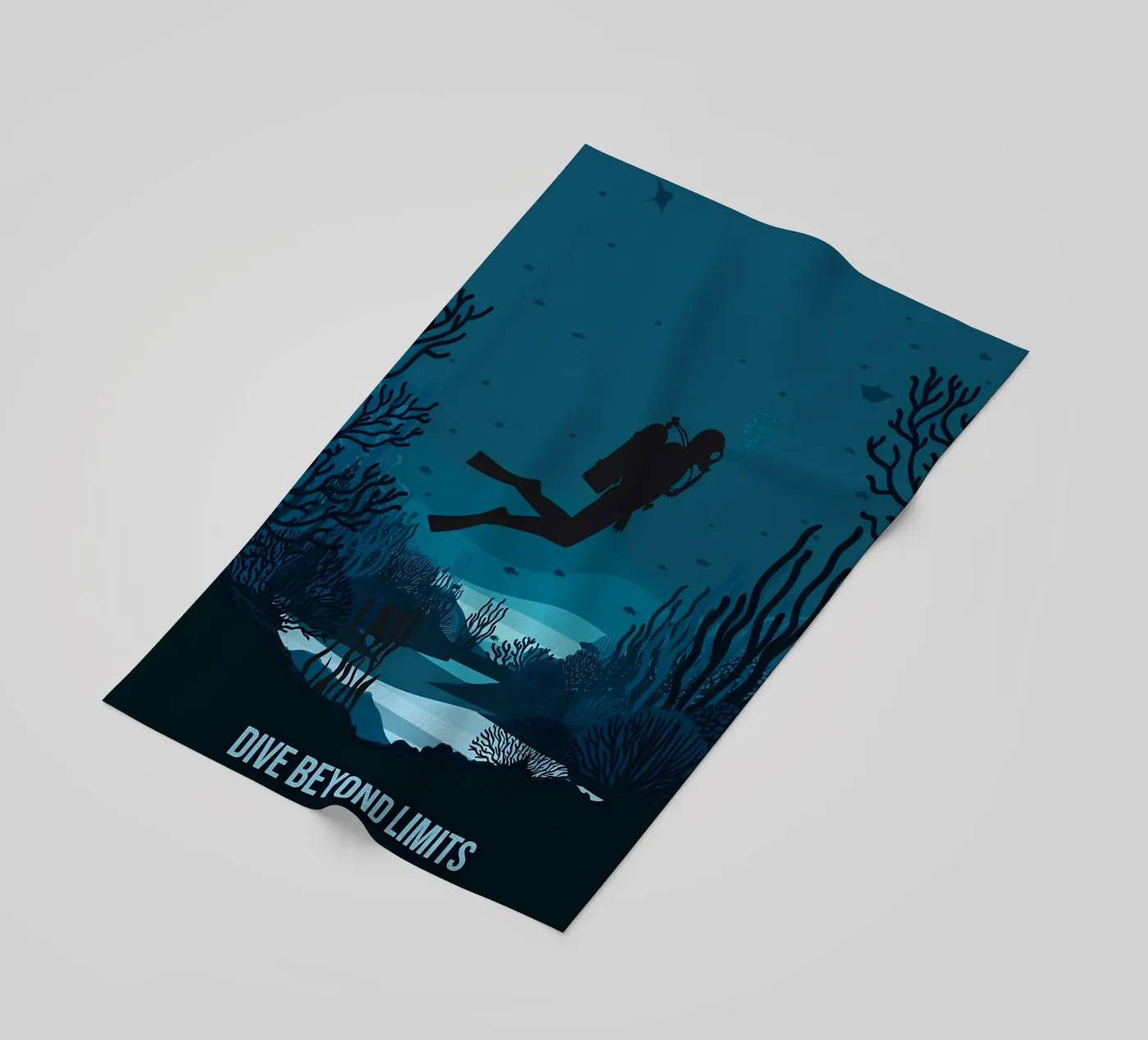 Diving beach towel by Eames